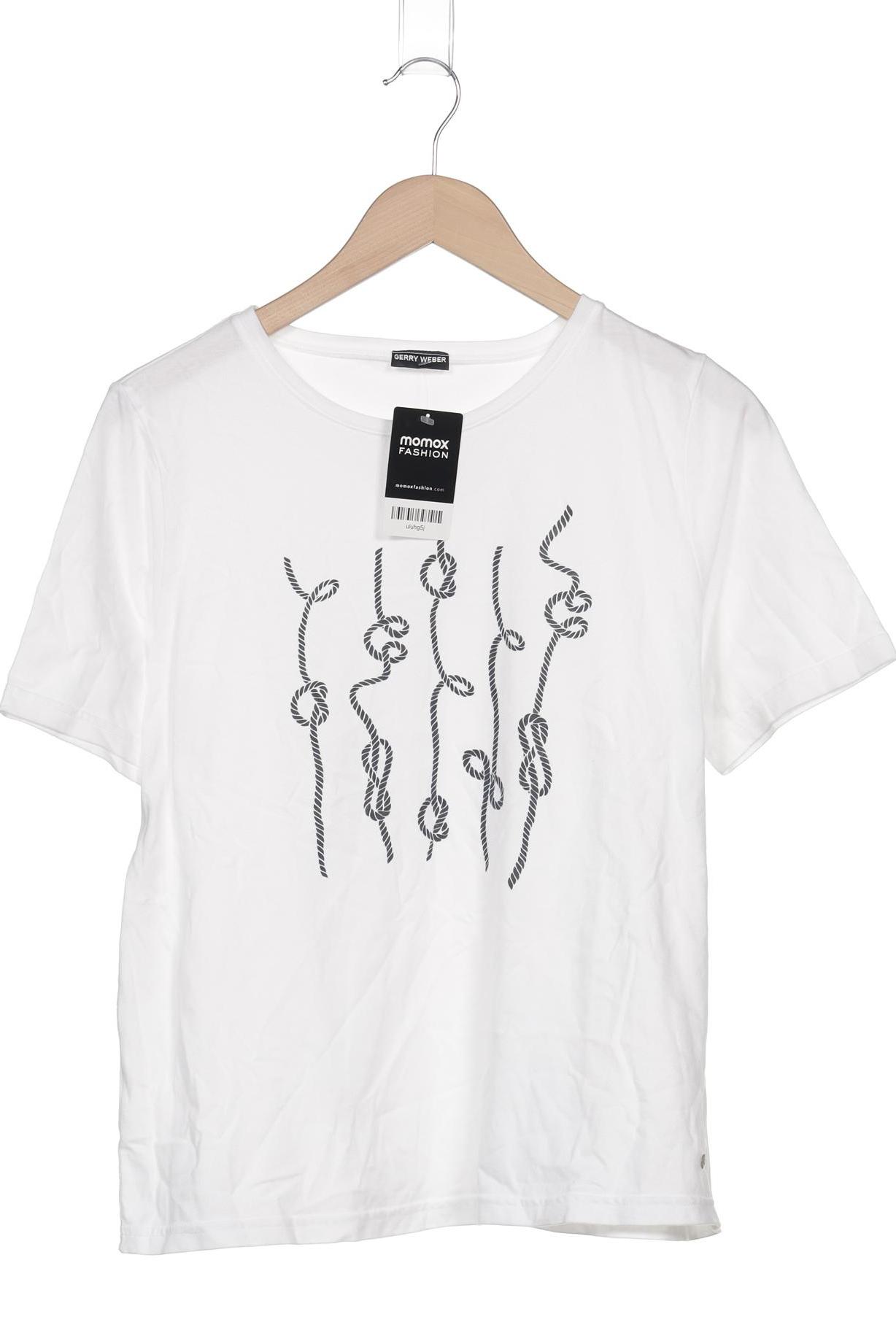 

Gerry Weber Damen T-Shirt, weiß, Gr. 44