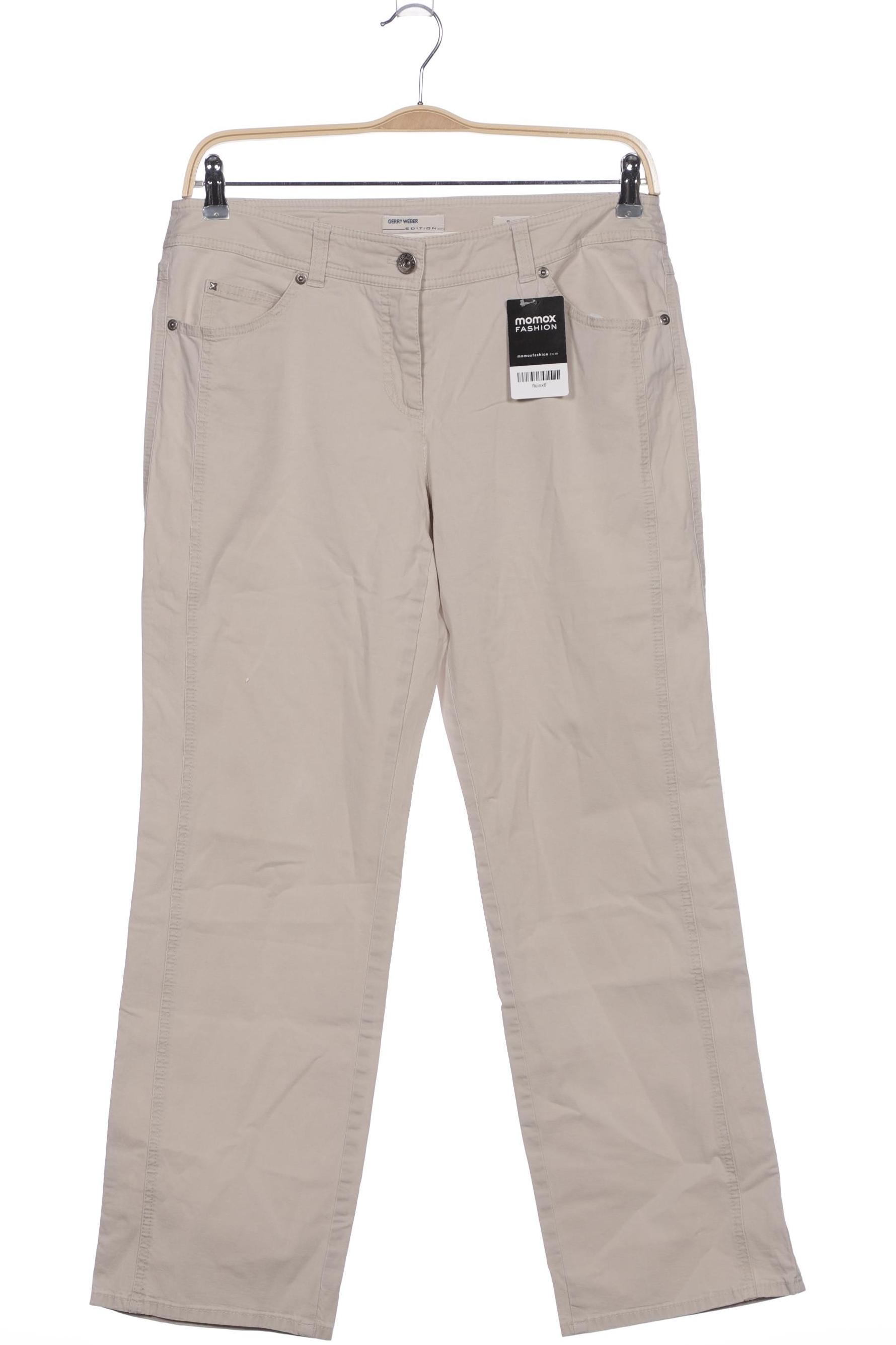 

Gerry Weber Damen Stoffhose, beige, Gr. 42