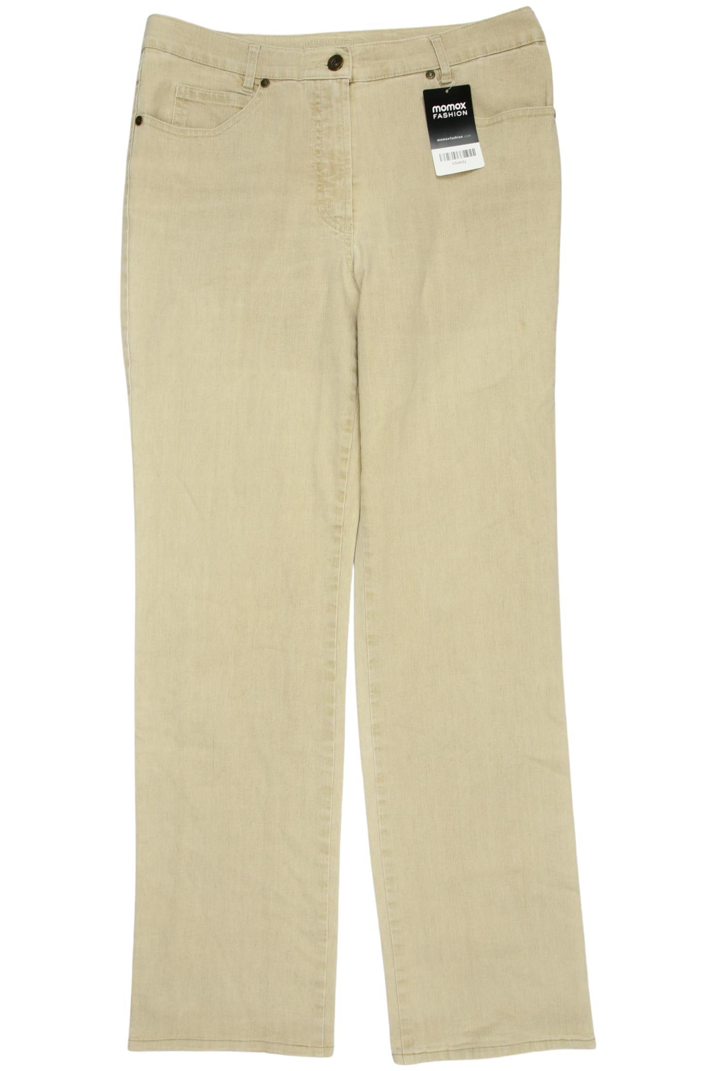 

Gerry Weber Damen Jeans, beige, Gr. 38