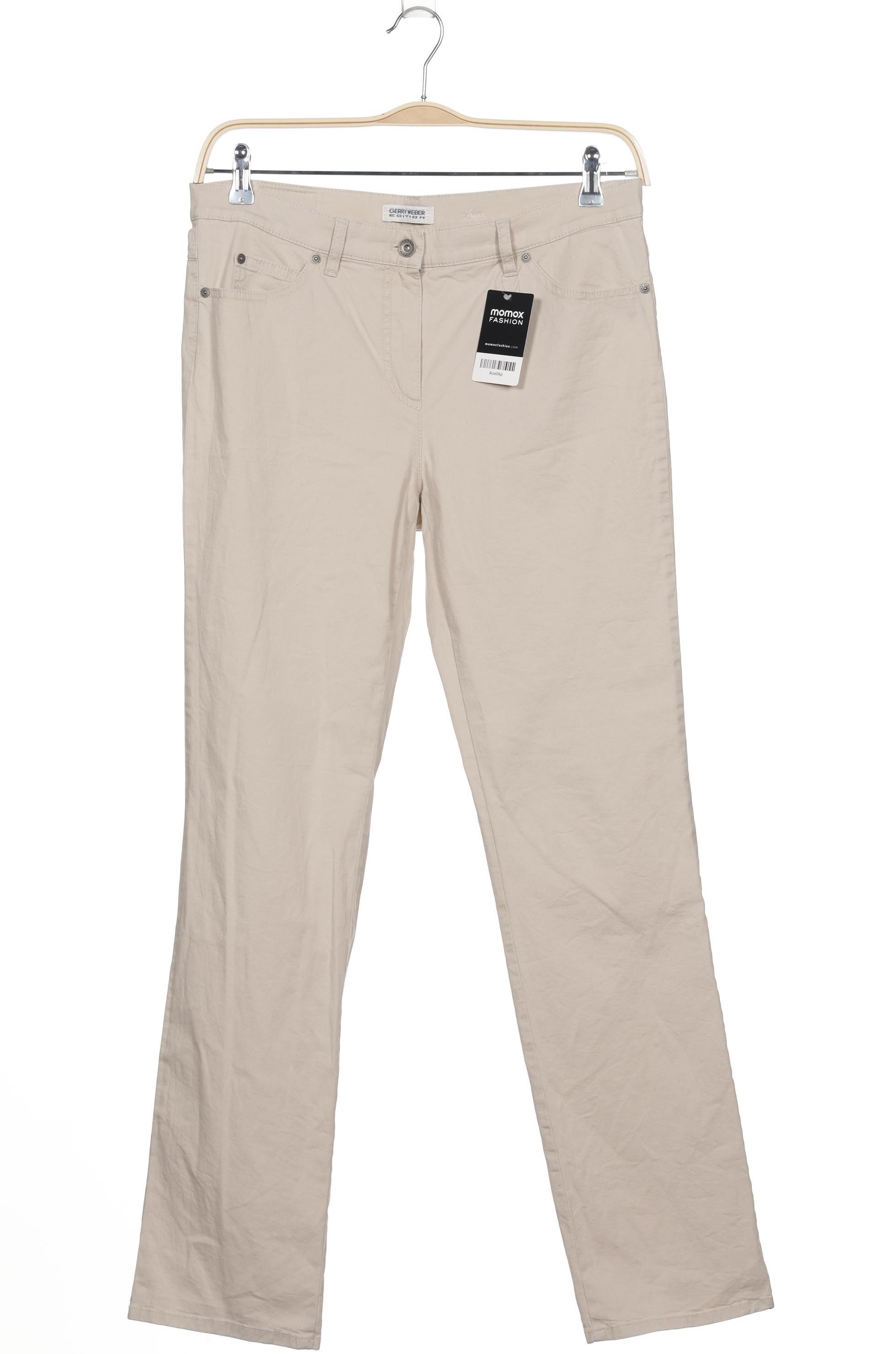 

Gerry Weber Damen Stoffhose, beige, Gr. 40