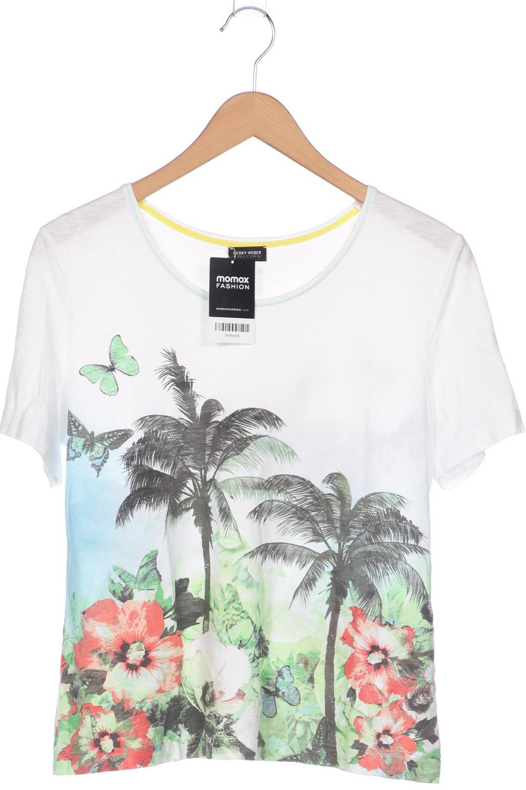 

Gerry Weber Damen T-Shirt, weiß, Gr. 42