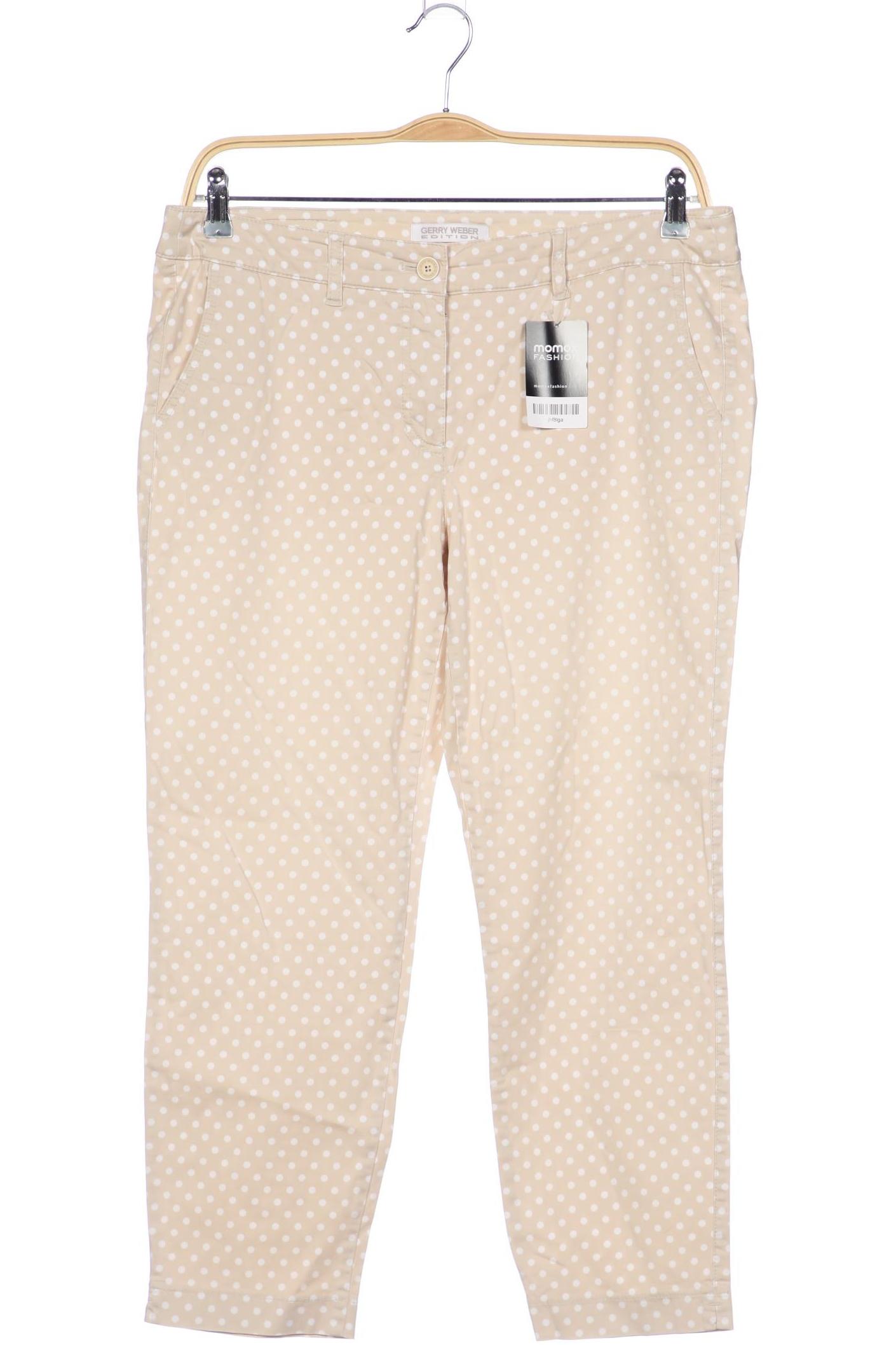 

Gerry Weber Damen Stoffhose, beige, Gr. 35