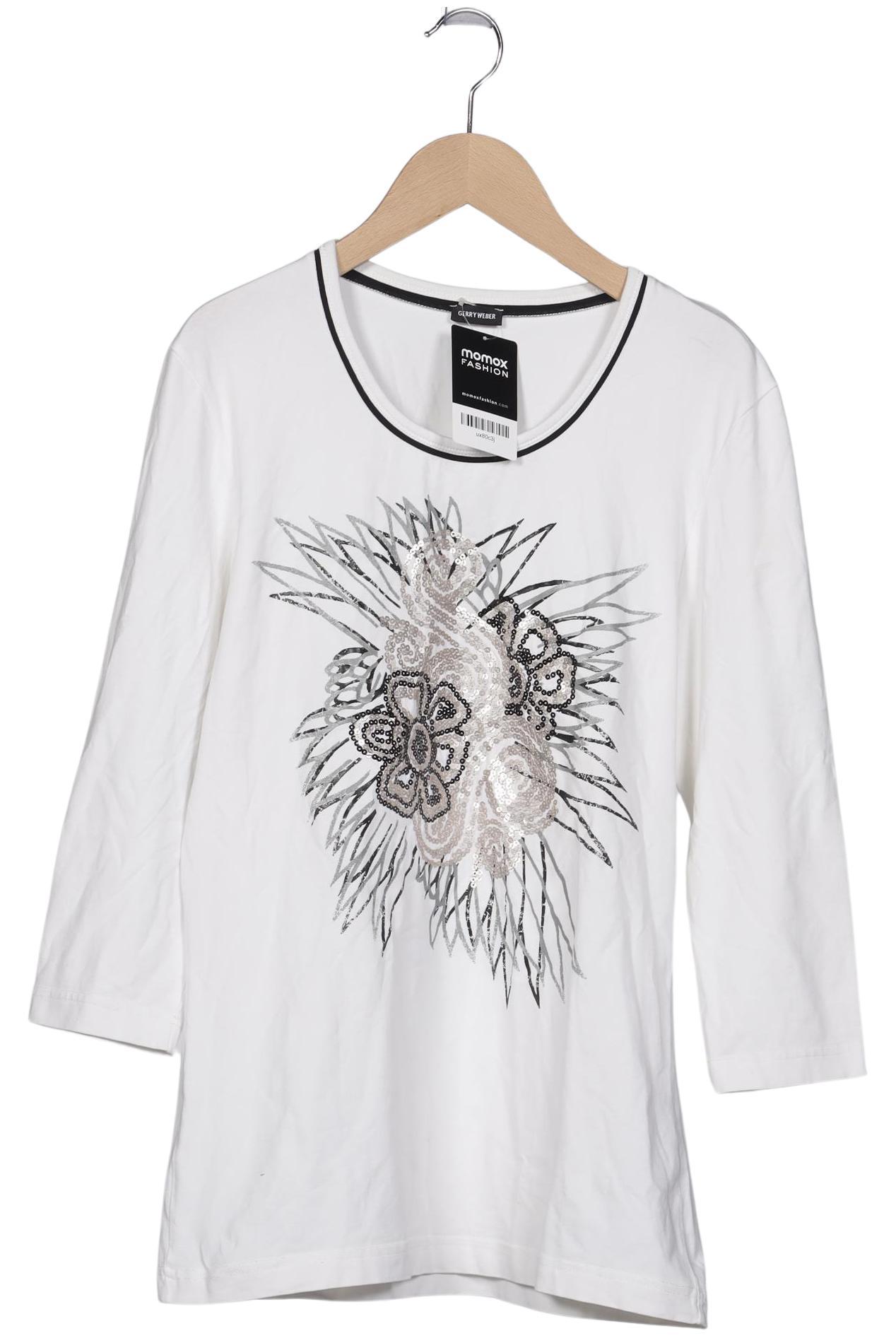 

Gerry Weber Damen Langarmshirt, weiß, Gr. 38