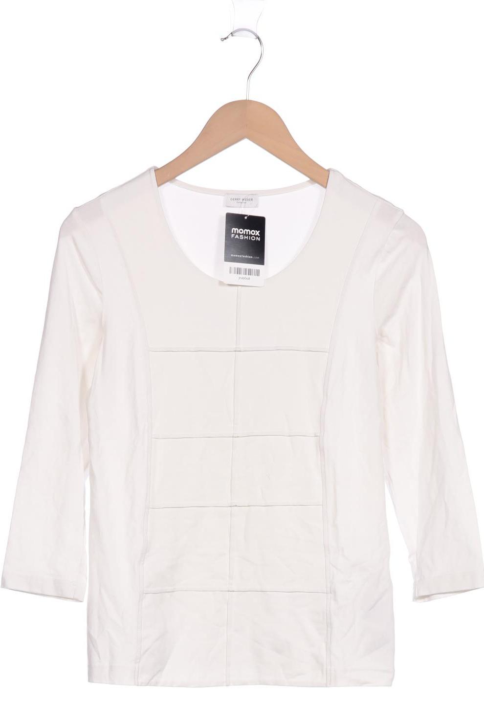 

Gerry Weber Damen Langarmshirt, weiß, Gr. 36