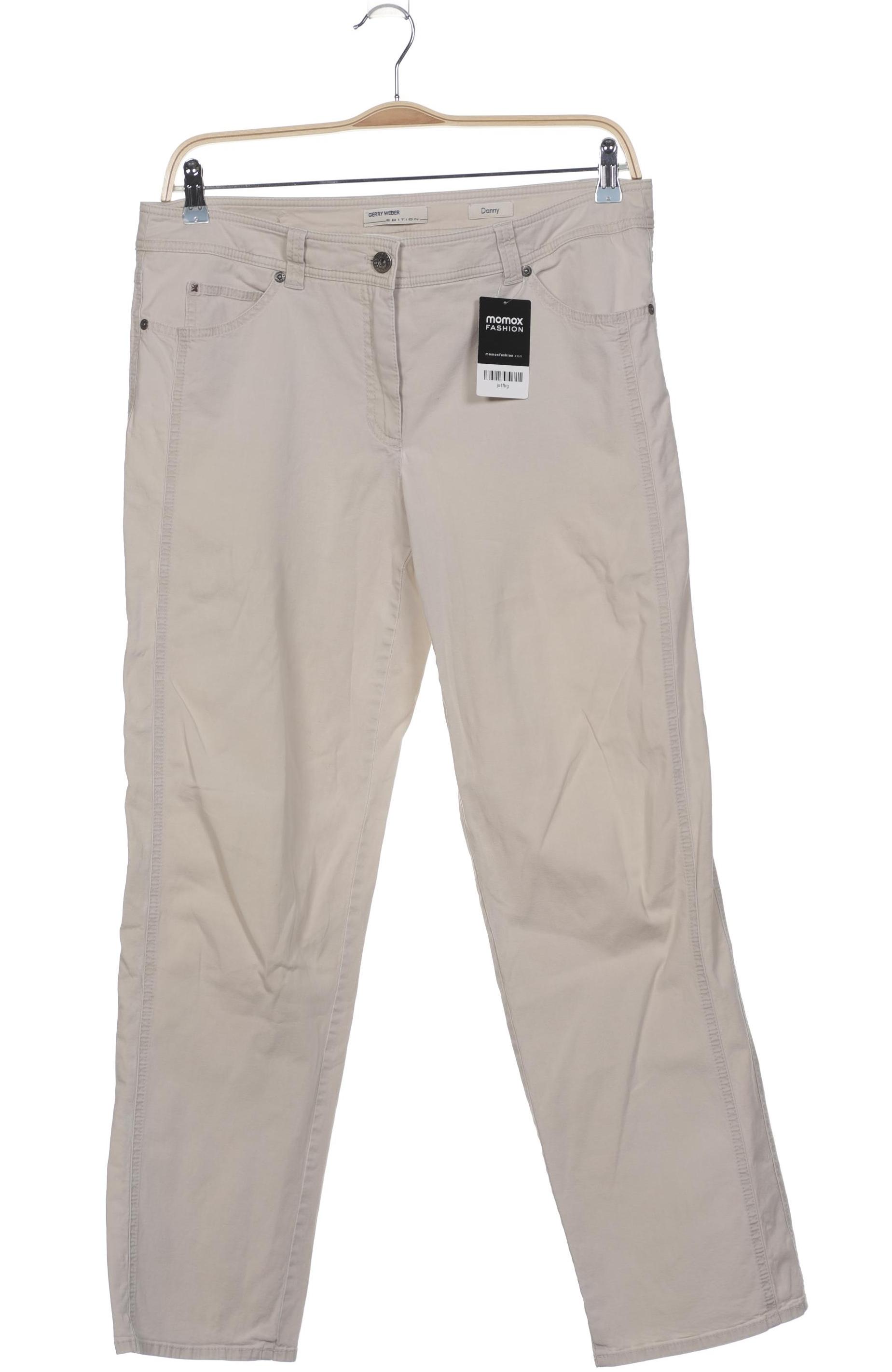 

Gerry Weber Damen Stoffhose, beige, Gr. 44