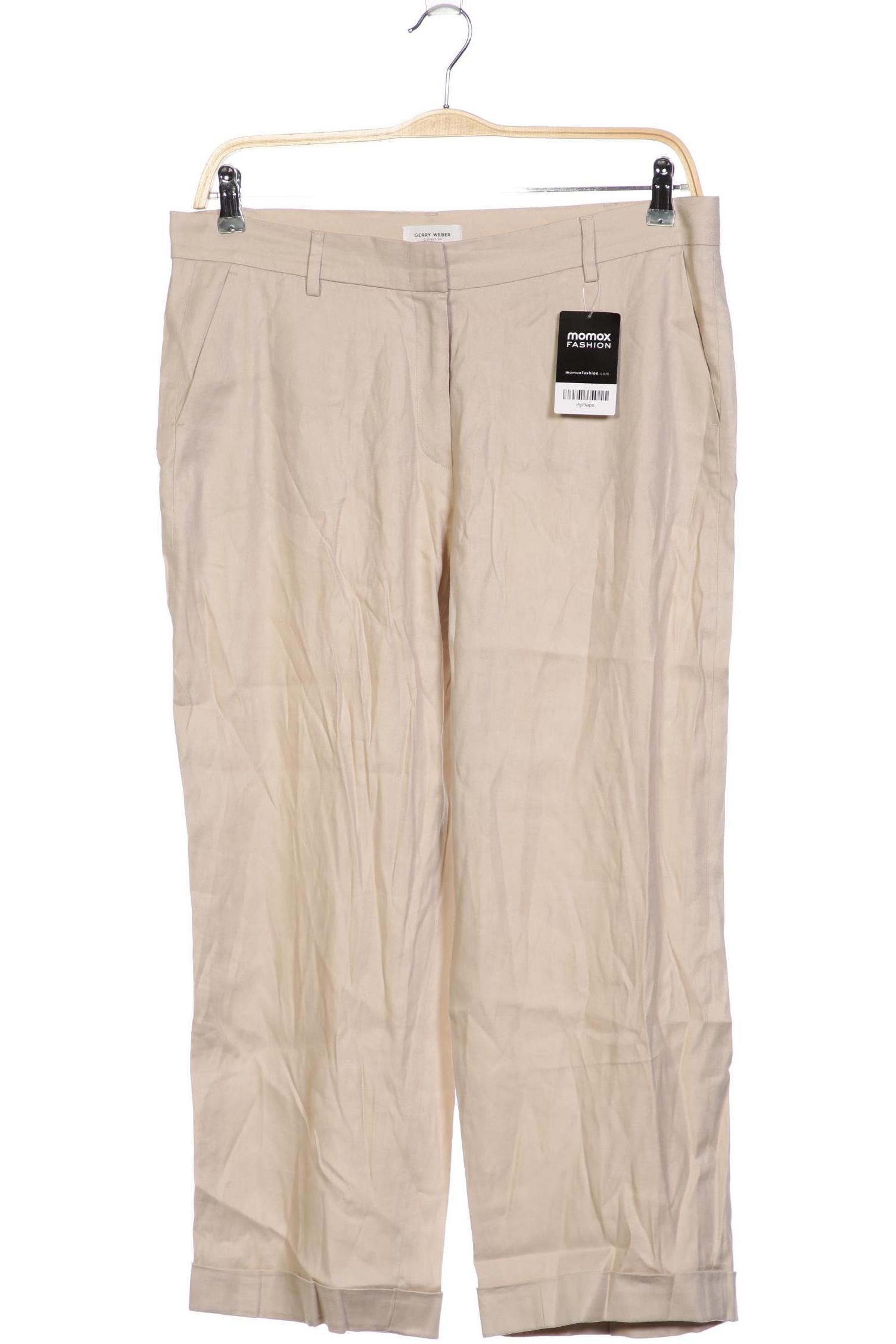 

Gerry Weber Damen Stoffhose, beige, Gr. 42