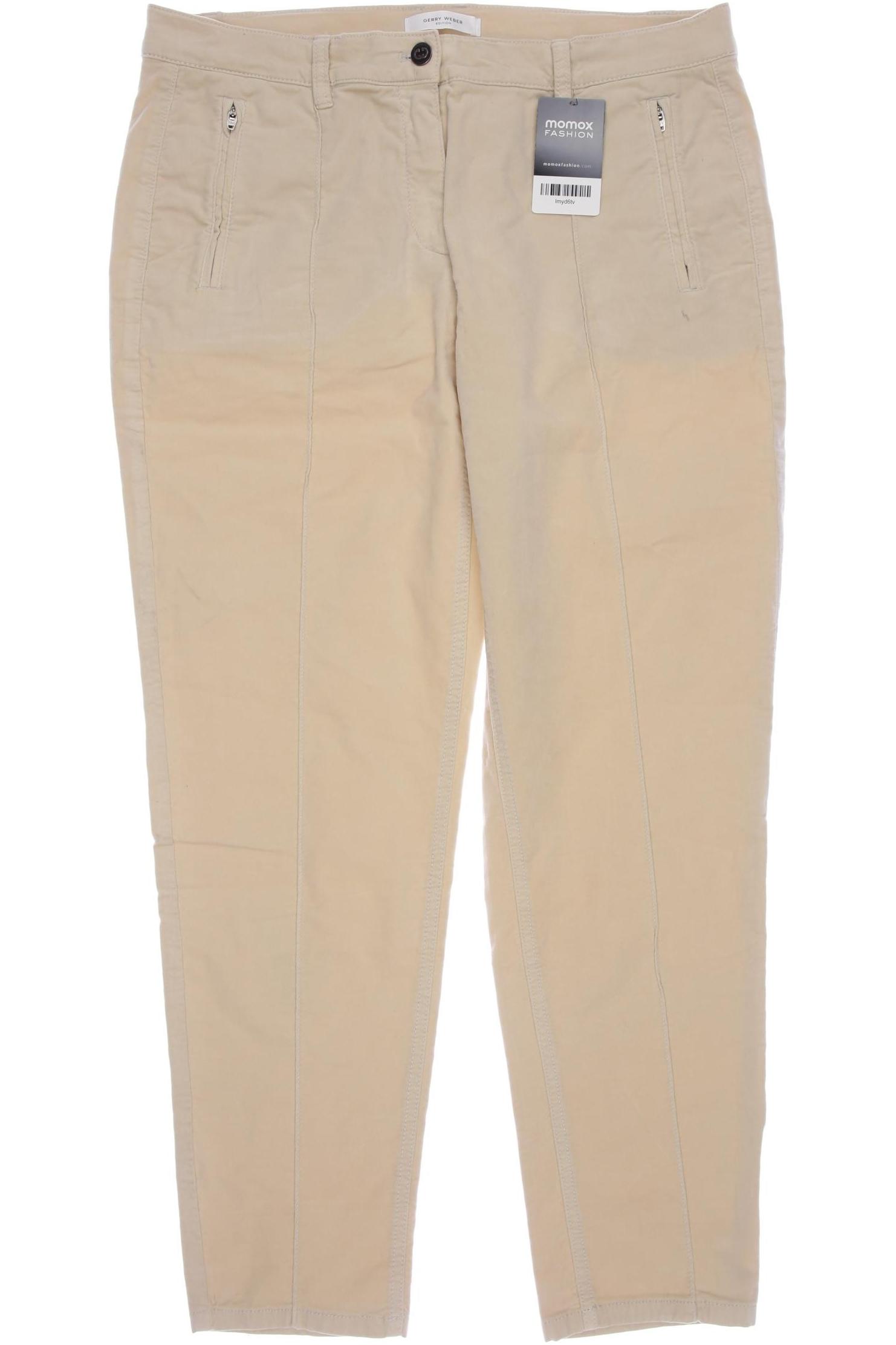 

Gerry Weber Damen Stoffhose, beige, Gr. 34