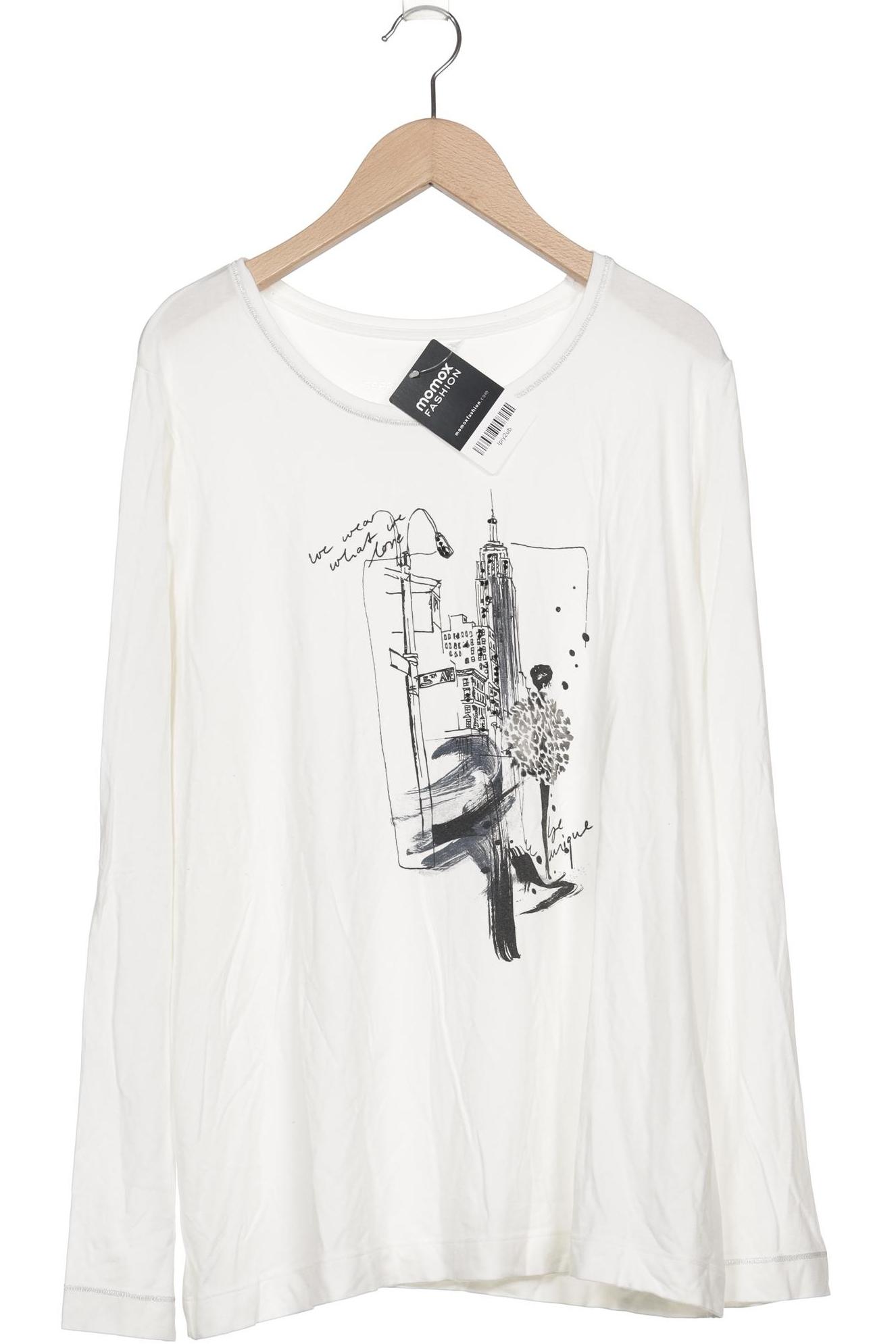 

Gerry Weber Damen Langarmshirt, weiß, Gr. 44