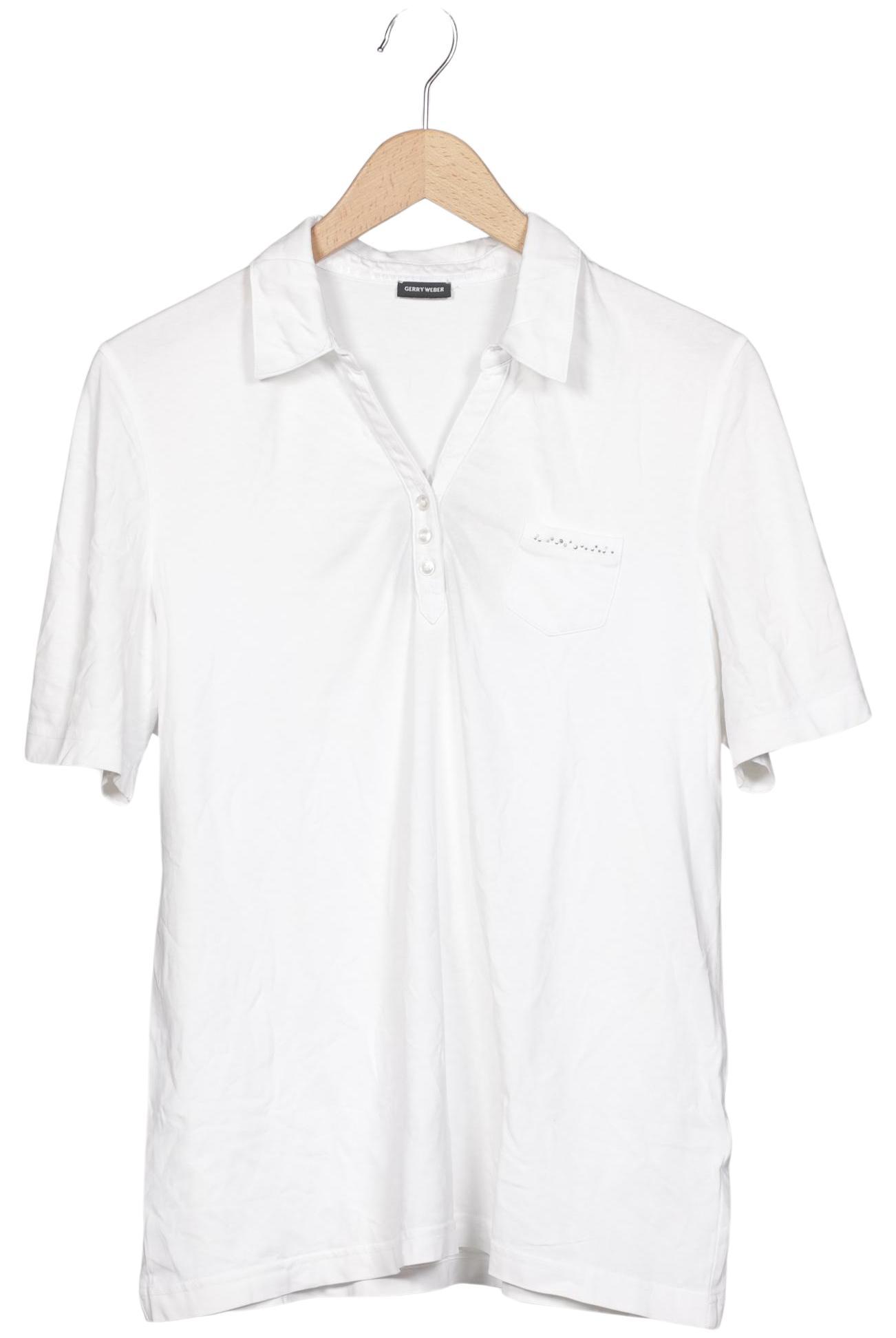 

Gerry Weber Damen Poloshirt, weiß, Gr. 44