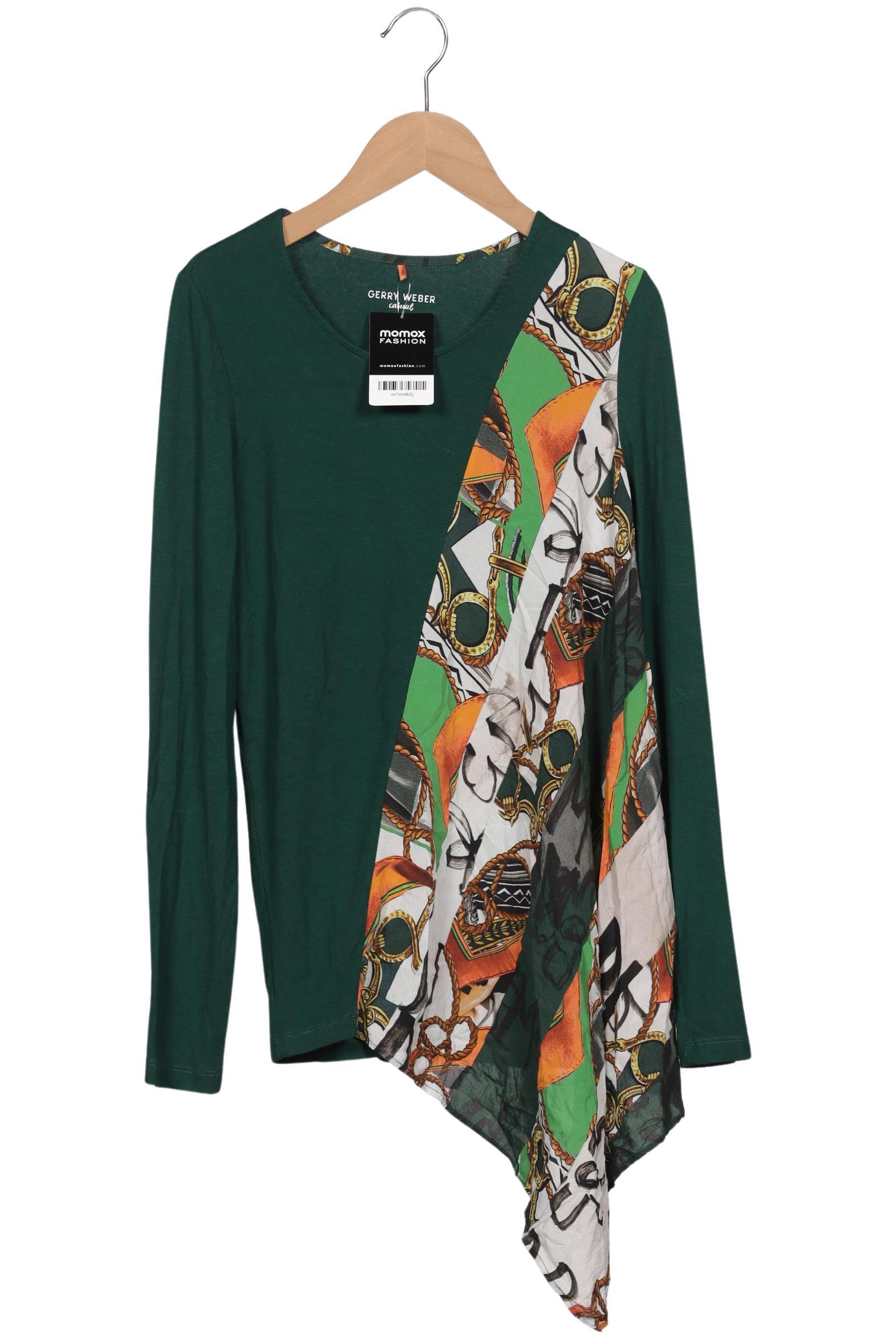 

Gerry Weber Damen Langarmshirt, grün, Gr. 34