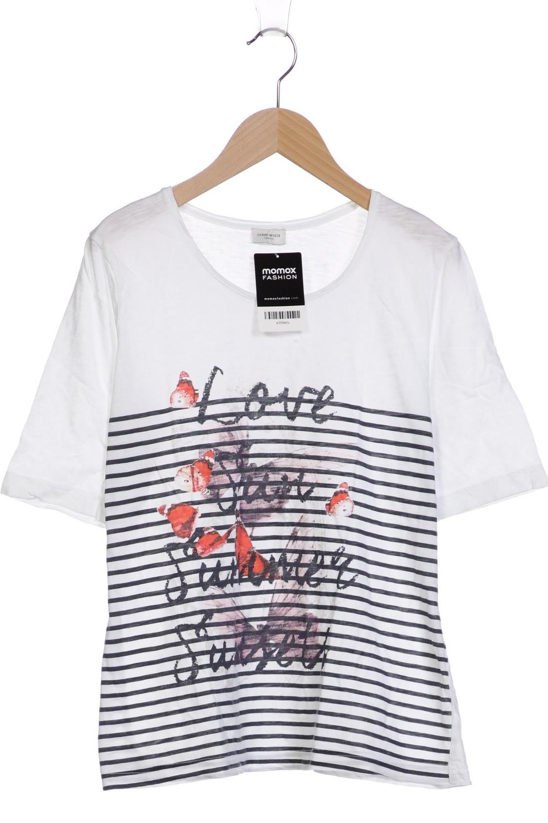 

Gerry Weber Damen T-Shirt, weiß, Gr. 40