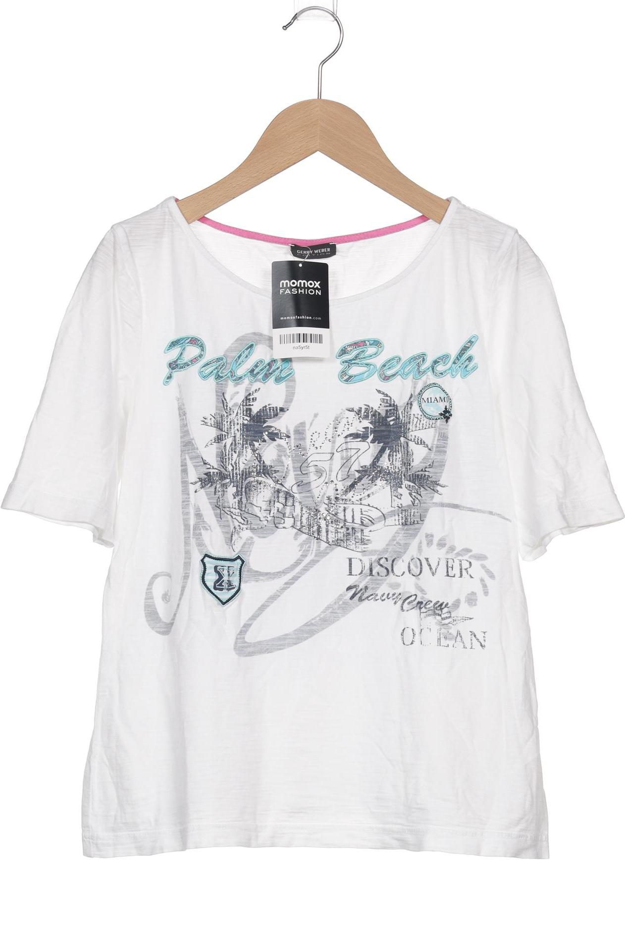 

Gerry Weber Damen T-Shirt, weiß, Gr. 42