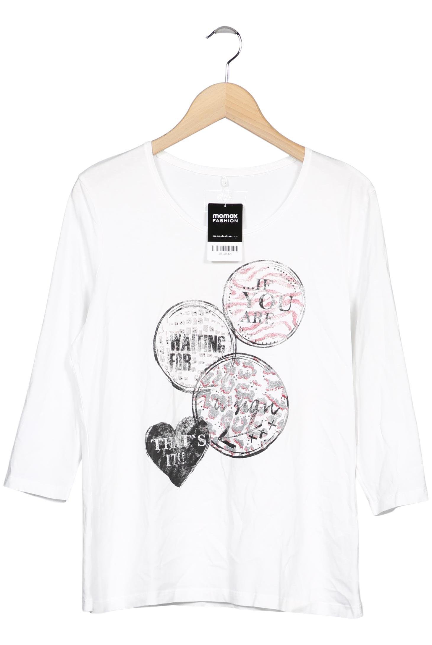 

Gerry Weber Damen Langarmshirt, weiß, Gr. 42