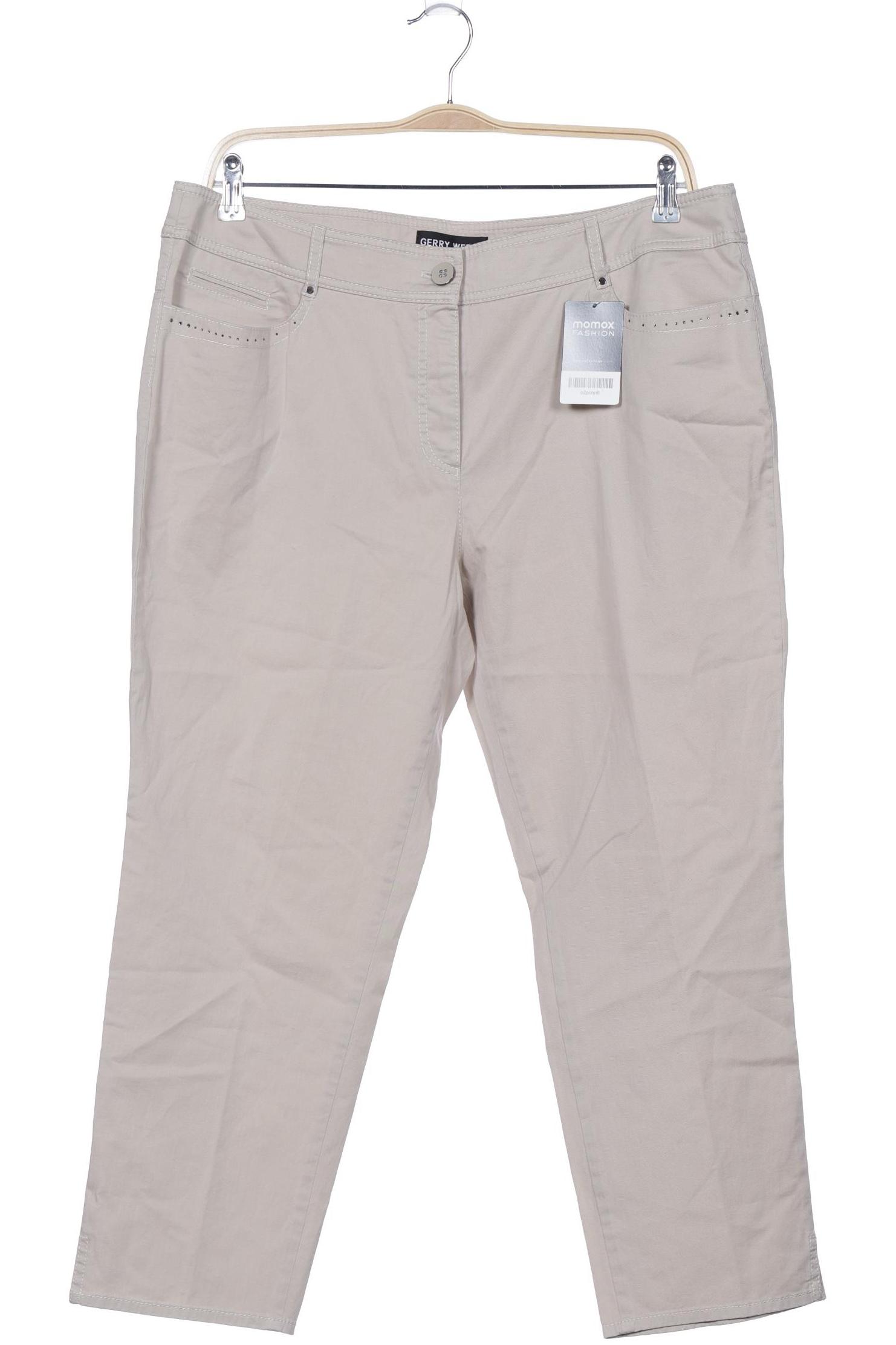 

Gerry Weber Damen Stoffhose, beige, Gr. 48