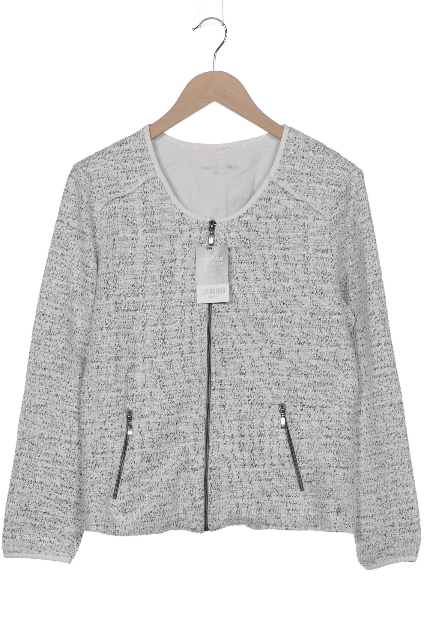

Gerry Weber Damen Strickjacke, weiß, Gr. 42