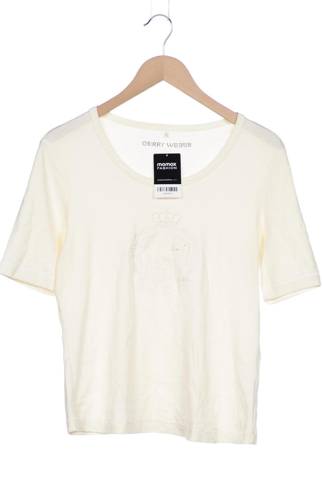 

Gerry Weber Damen T-Shirt, cremeweiß, Gr. 42
