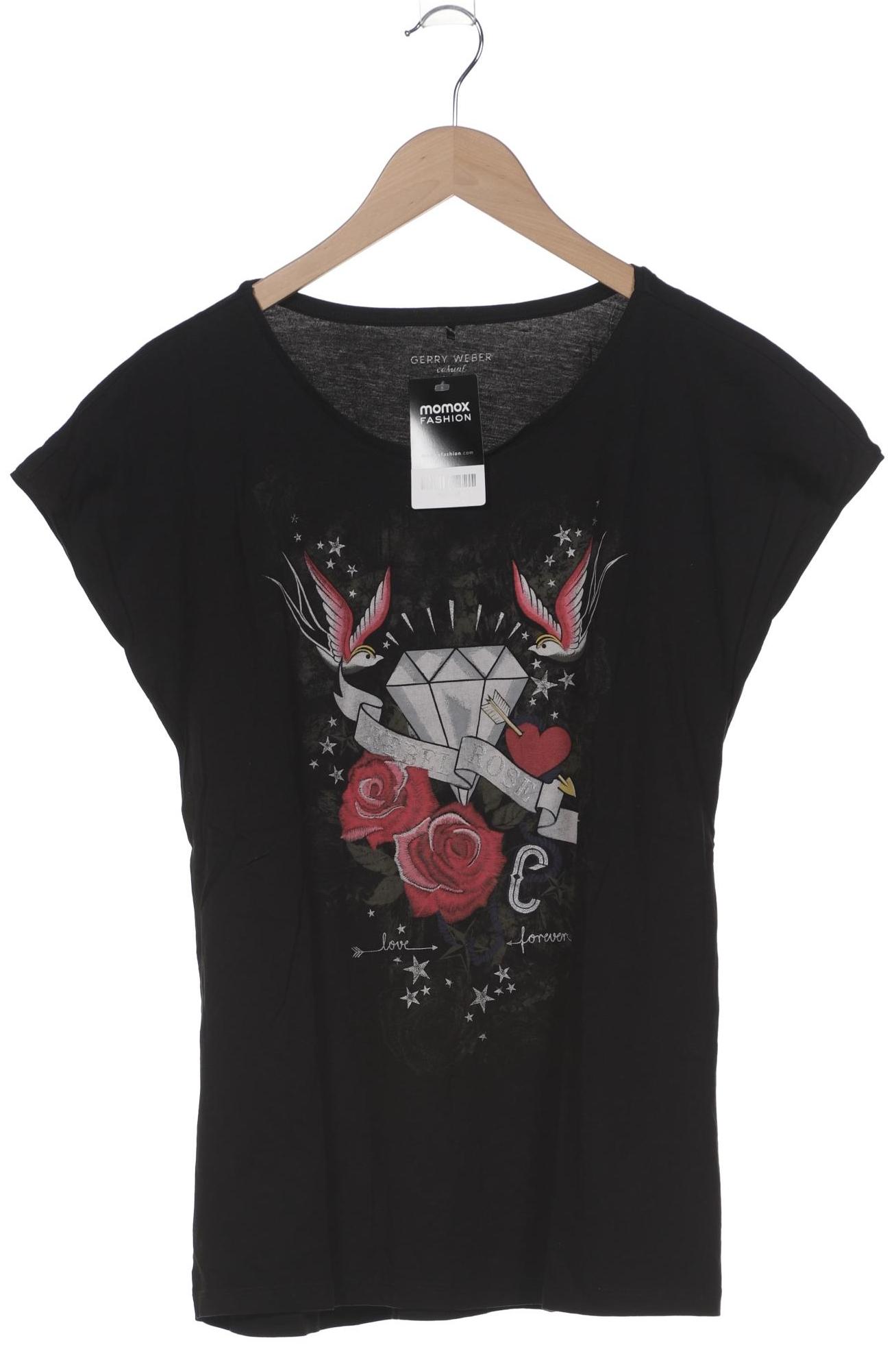 

Gerry Weber Damen T-Shirt, schwarz, Gr. 40