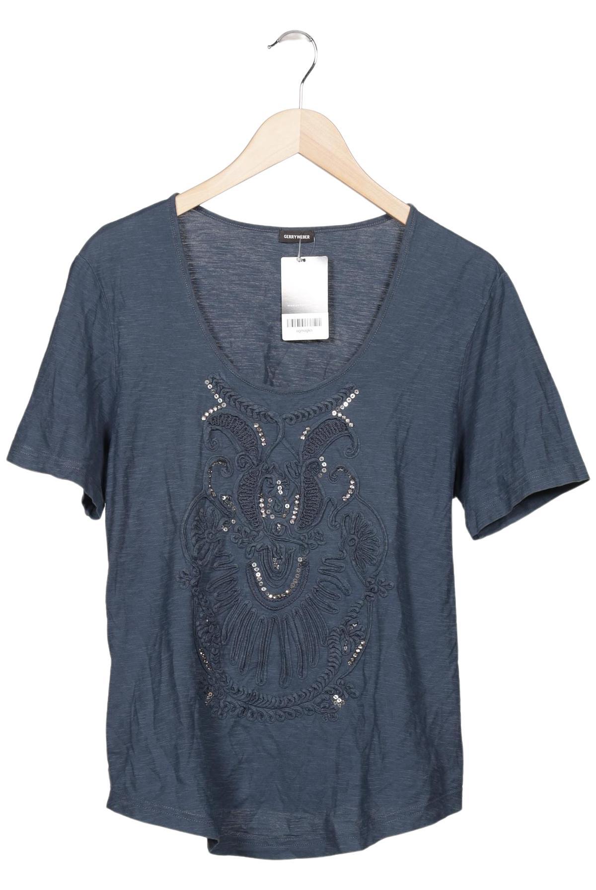 

Gerry Weber Damen T-Shirt, blau, Gr. 44
