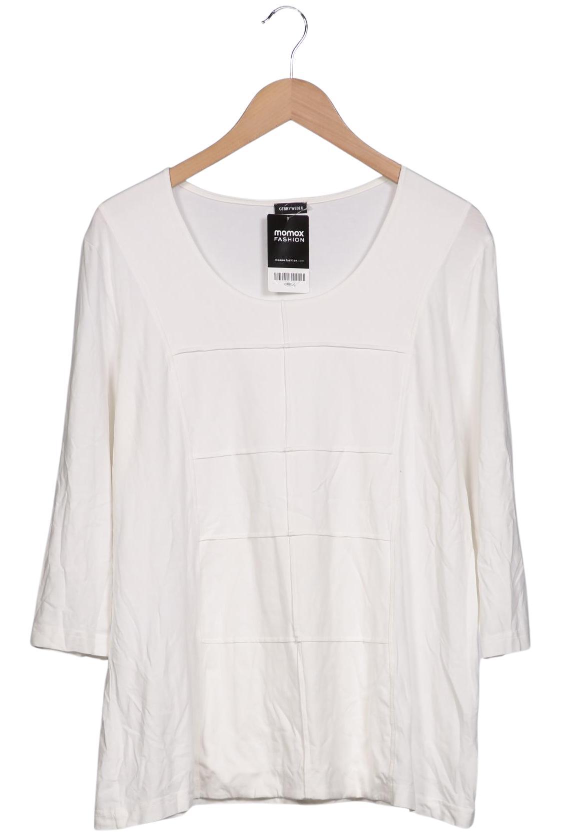 

Gerry Weber Damen Langarmshirt, weiß, Gr. 46