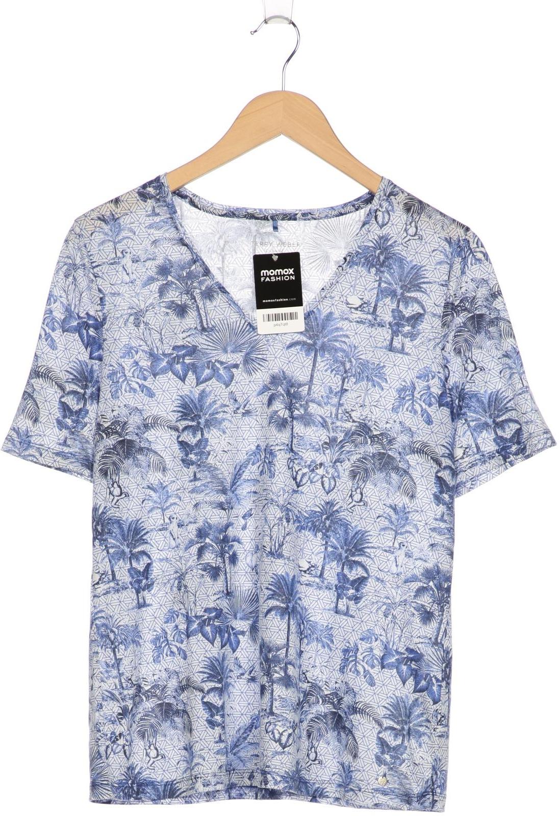 

Gerry Weber Damen T-Shirt, blau, Gr. 42
