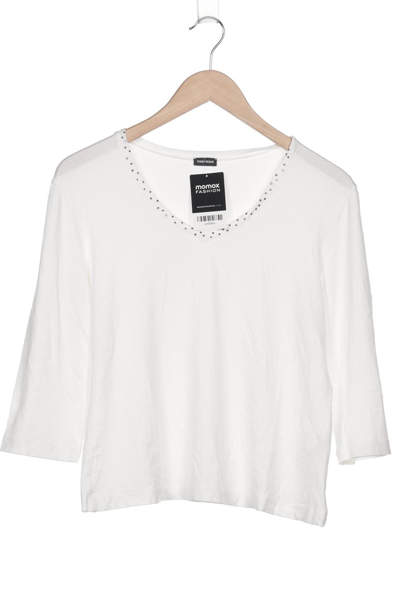 

Gerry Weber Damen Langarmshirt, weiß, Gr. 40