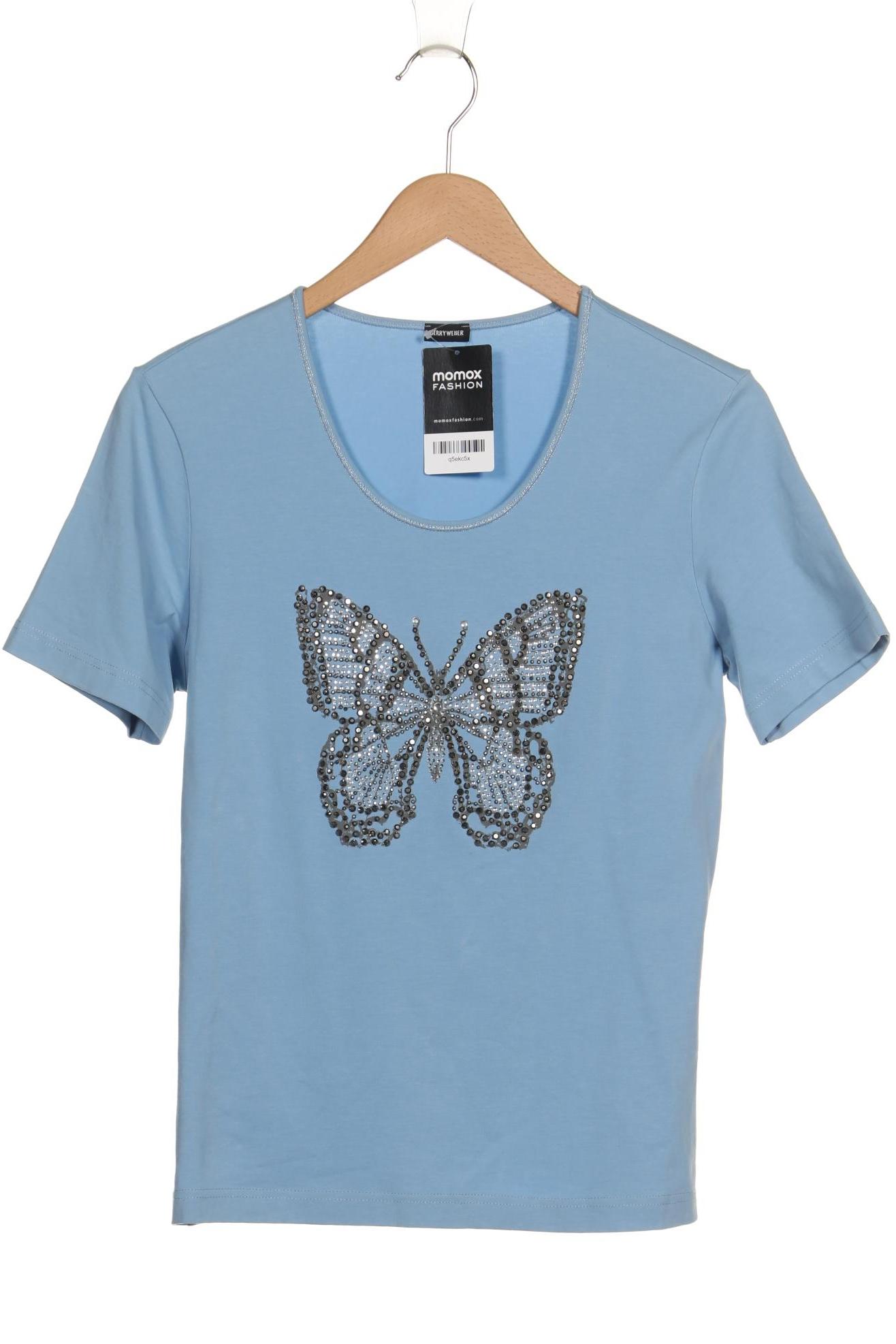

Gerry Weber Damen T-Shirt, blau, Gr. 38