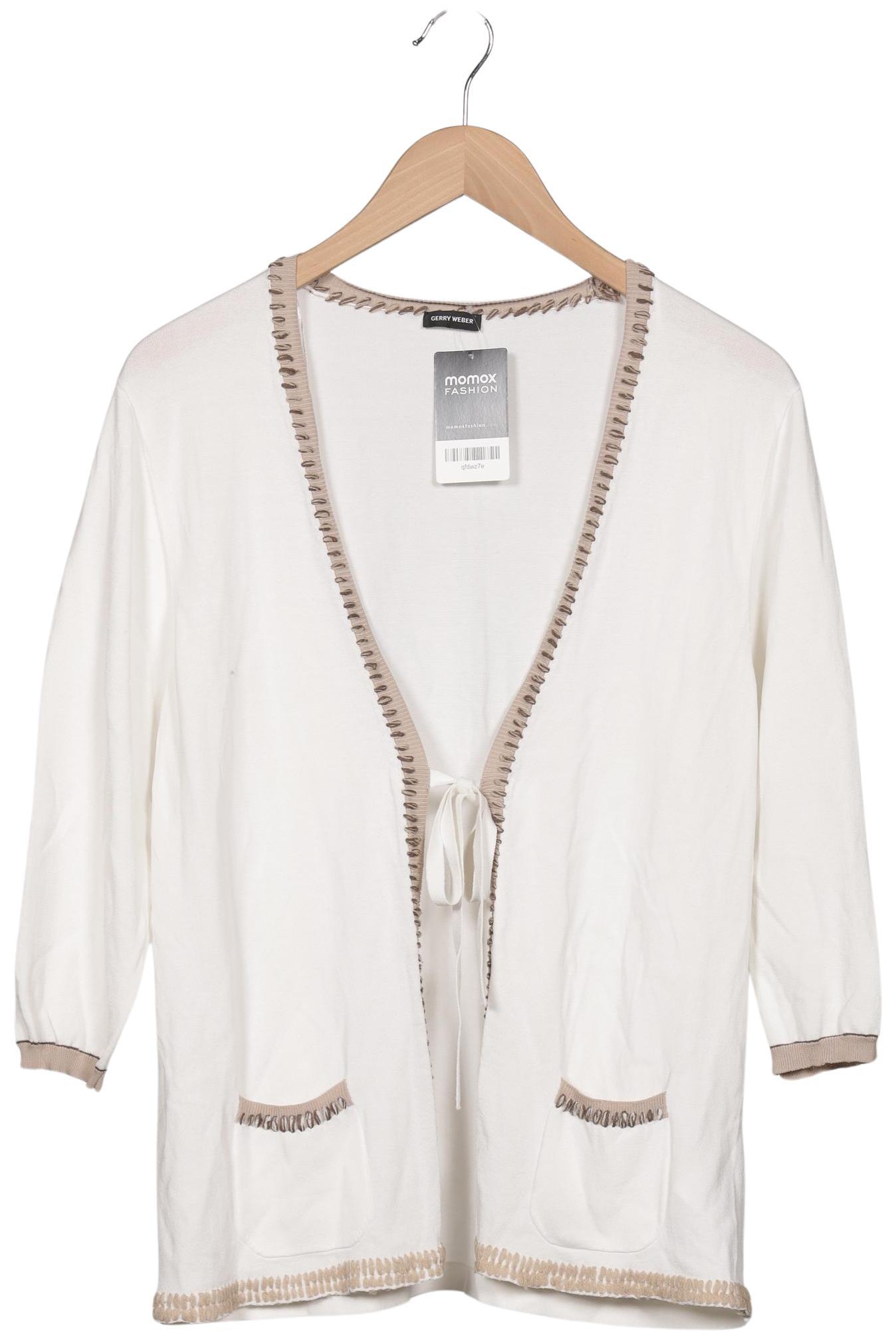 

Gerry Weber Damen Strickjacke, weiß, Gr. 44