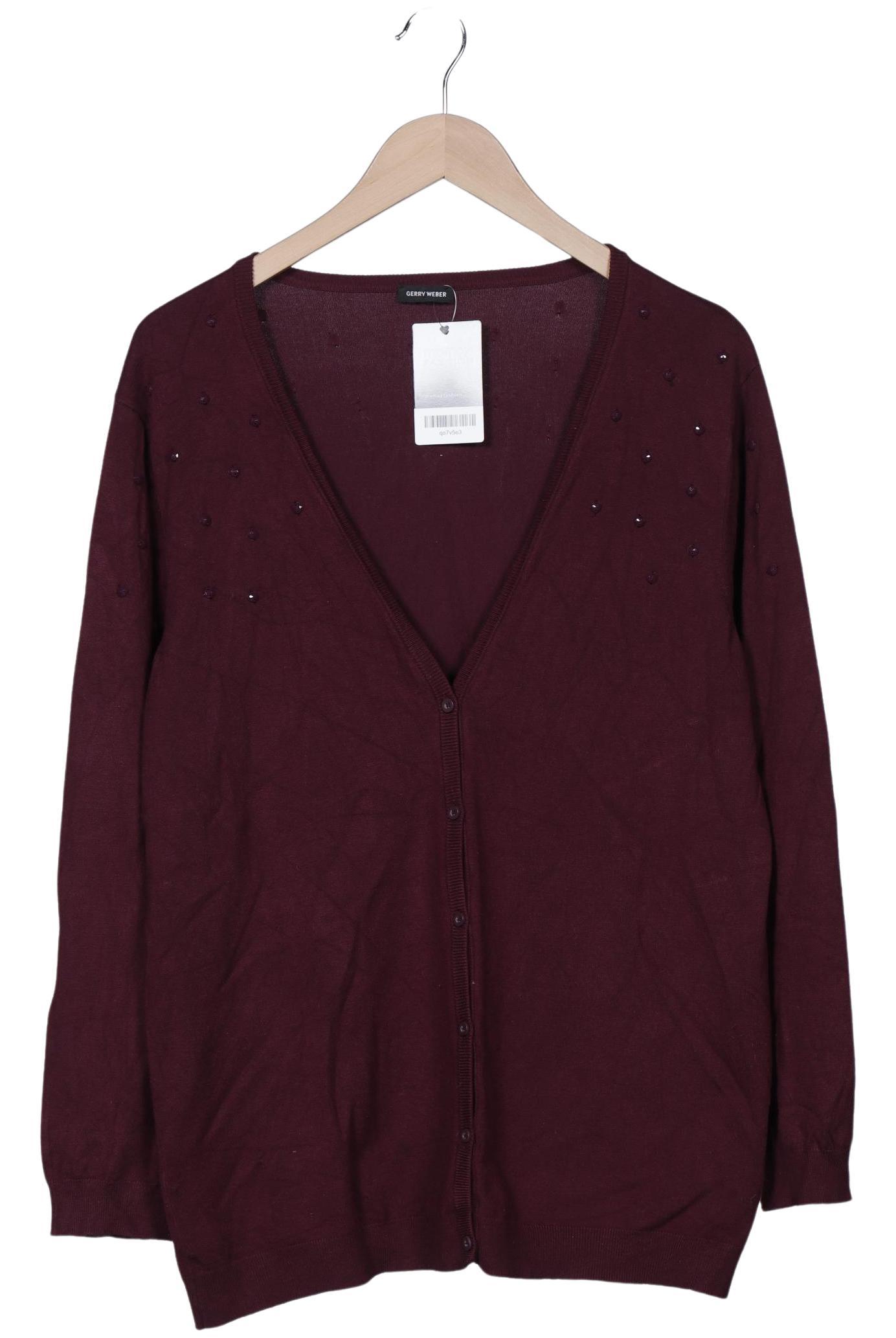 

Gerry Weber Damen Strickjacke, bordeaux, Gr. 44