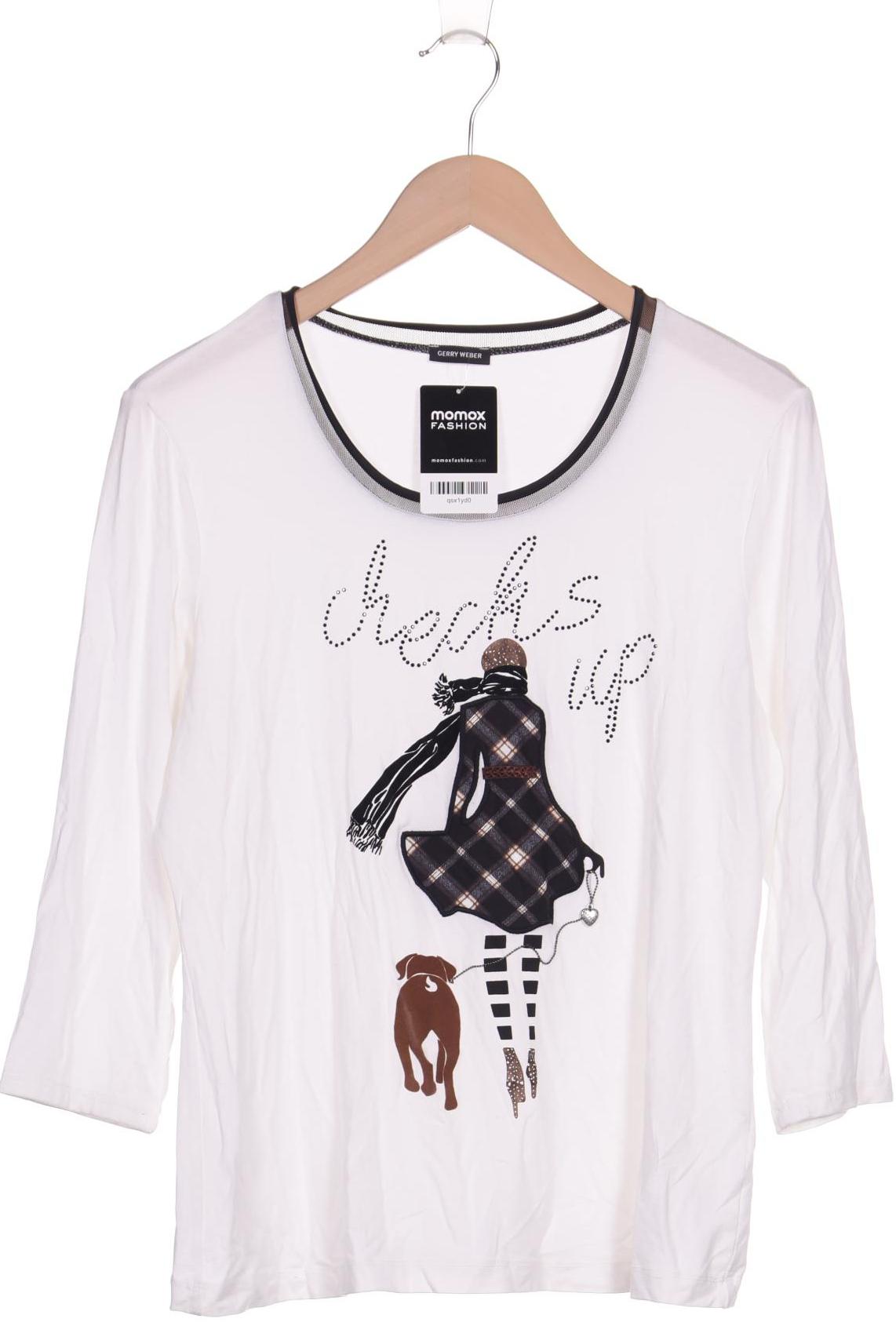 

Gerry Weber Damen Langarmshirt, weiß, Gr. 42