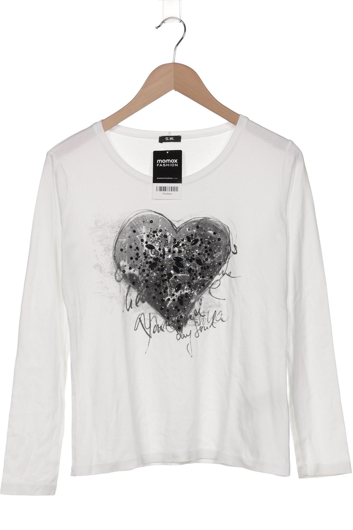 

Gerry Weber Damen Langarmshirt, weiß, Gr. 38