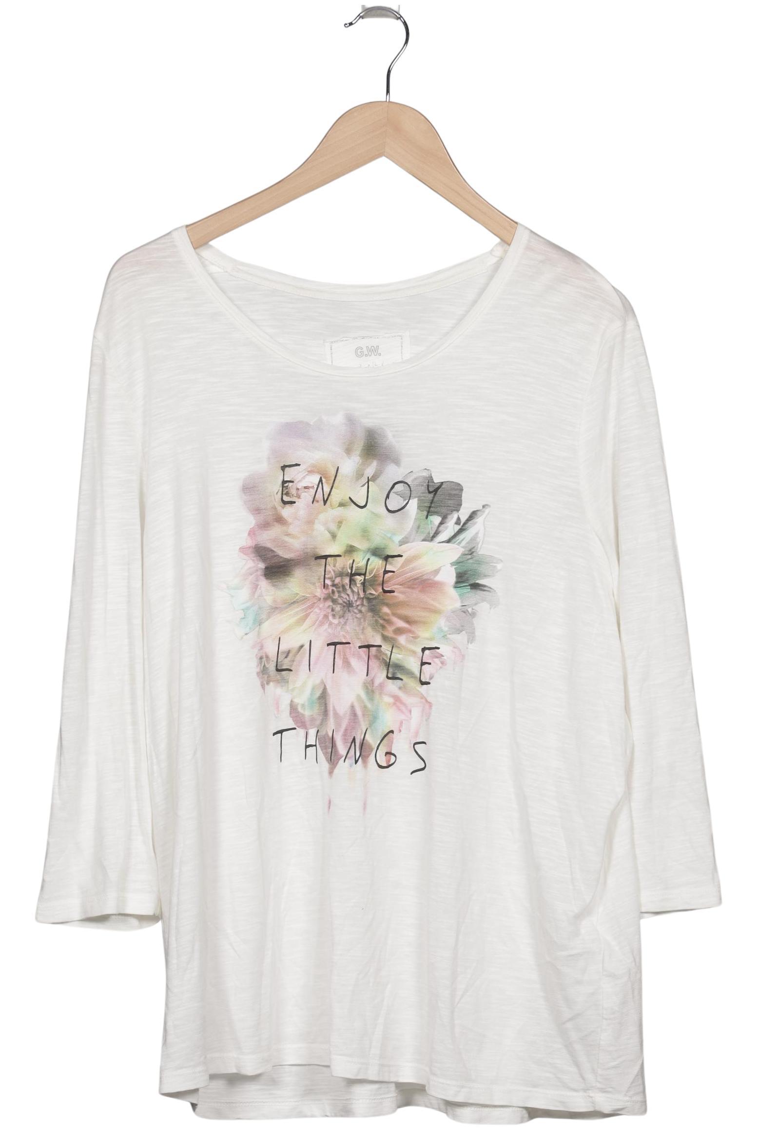 

Gerry Weber Damen Langarmshirt, weiß, Gr. 46