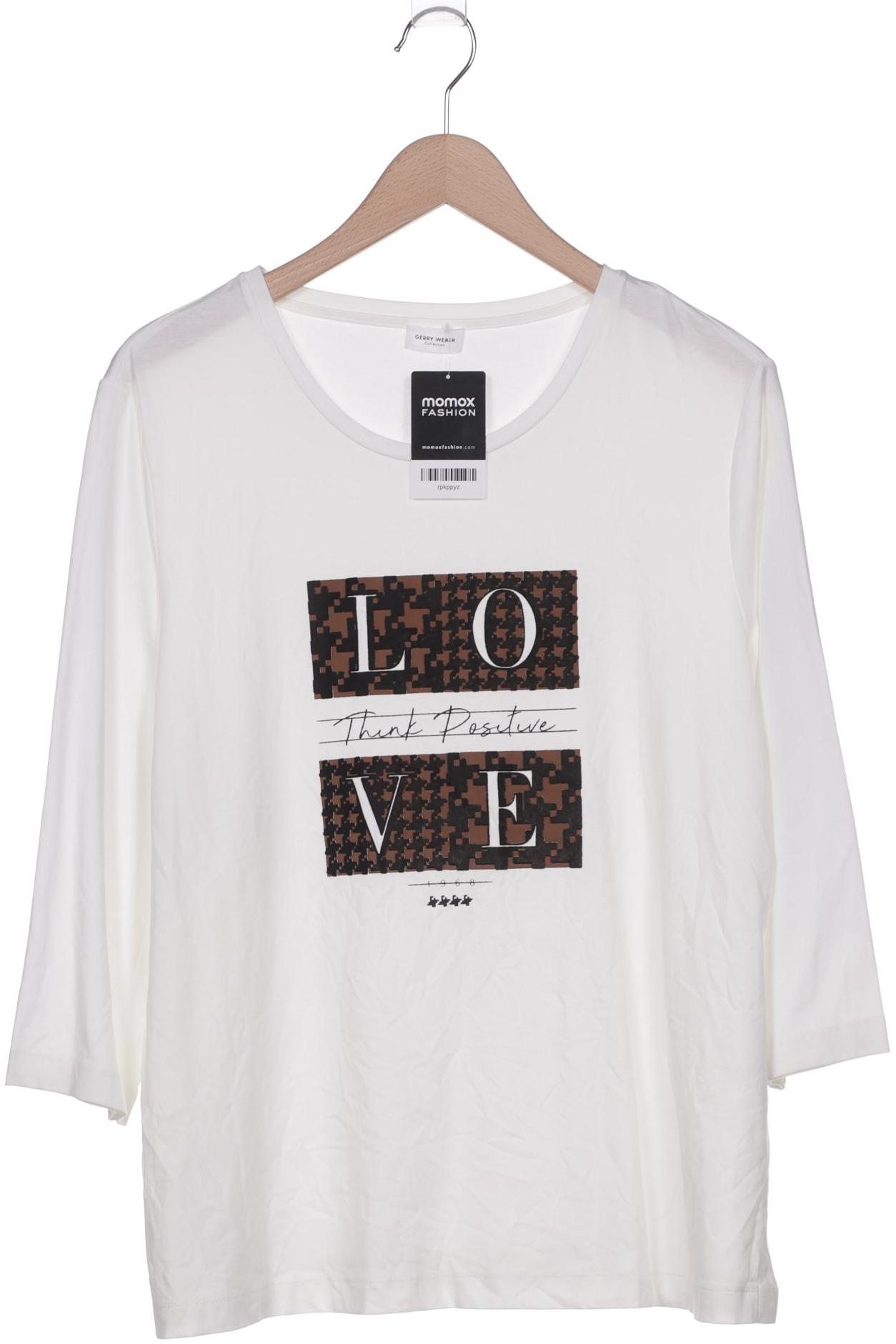 

Gerry Weber Damen Langarmshirt, weiß, Gr. 48