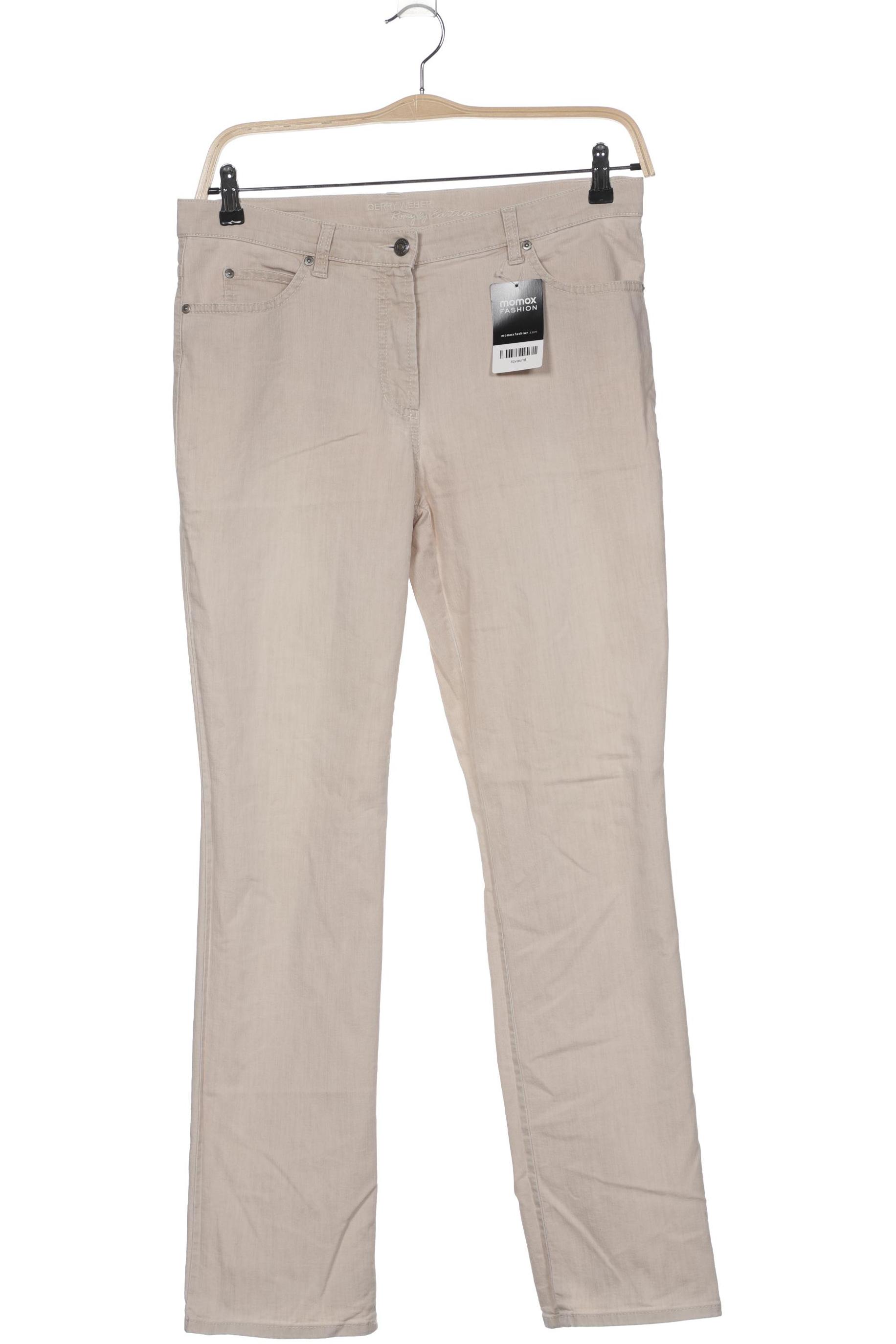 

Gerry Weber Damen Jeans, cremeweiß, Gr. 33