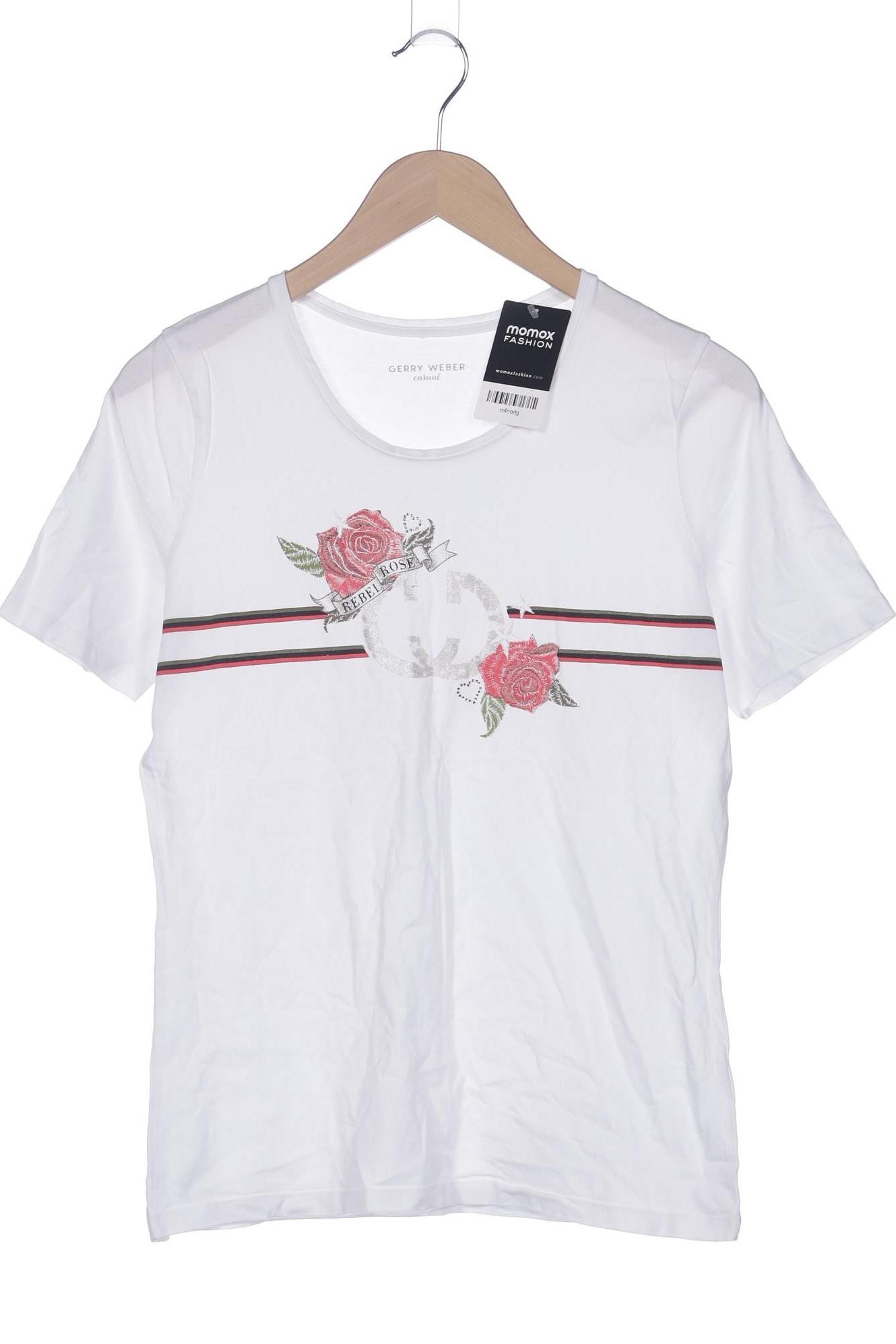 

Gerry Weber Damen T-Shirt, weiß, Gr. 38