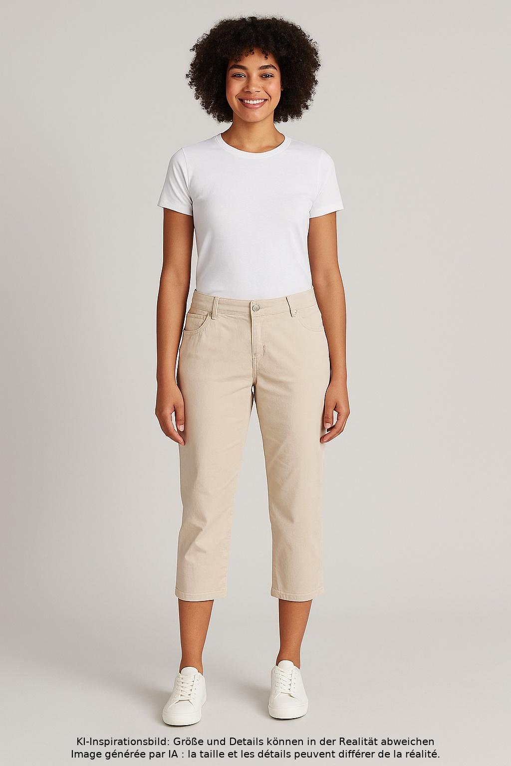 

Gerry Weber Damen Jeans, beige, Gr. 42