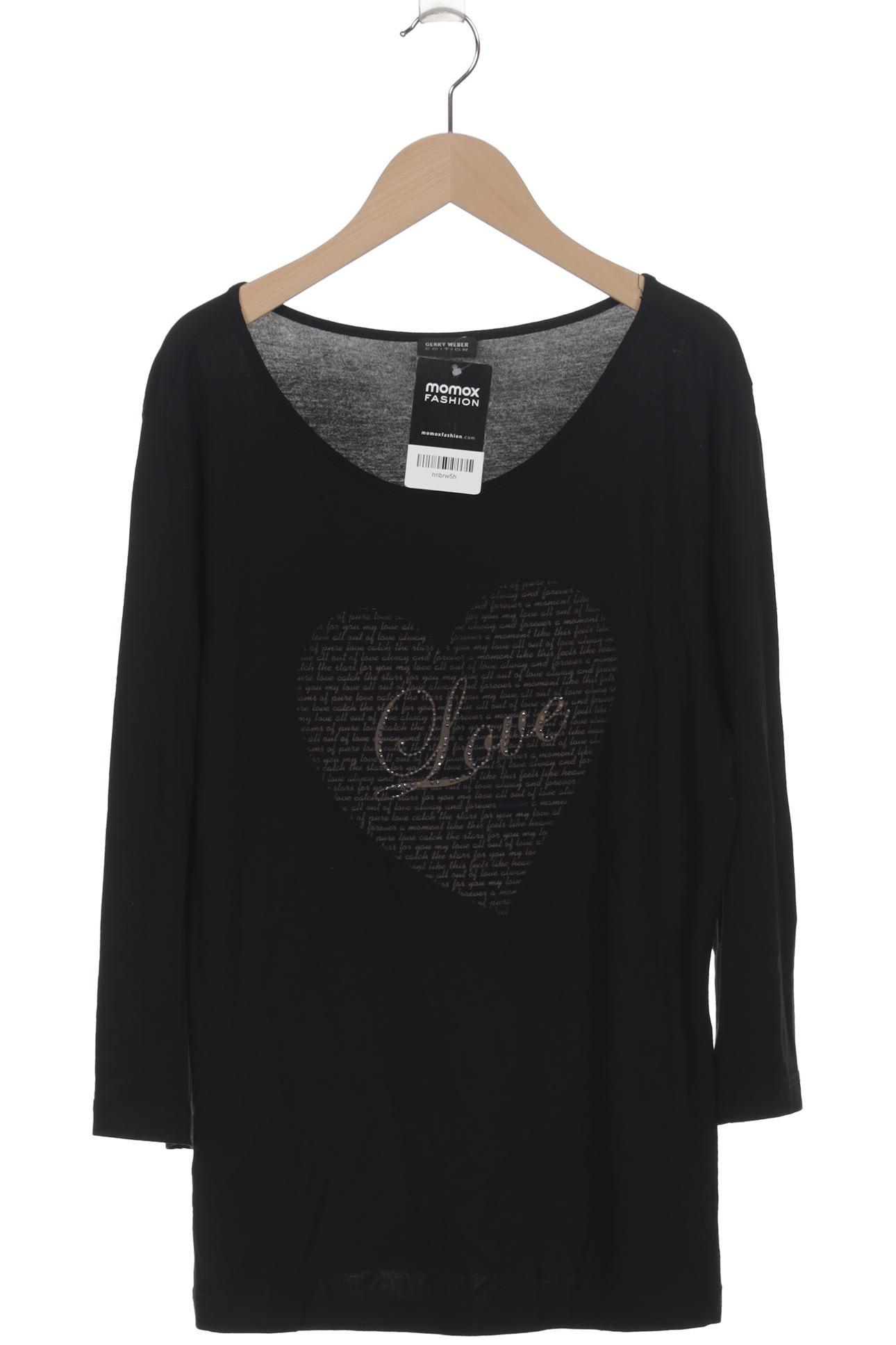 

Gerry Weber Damen Langarmshirt, schwarz, Gr. 42