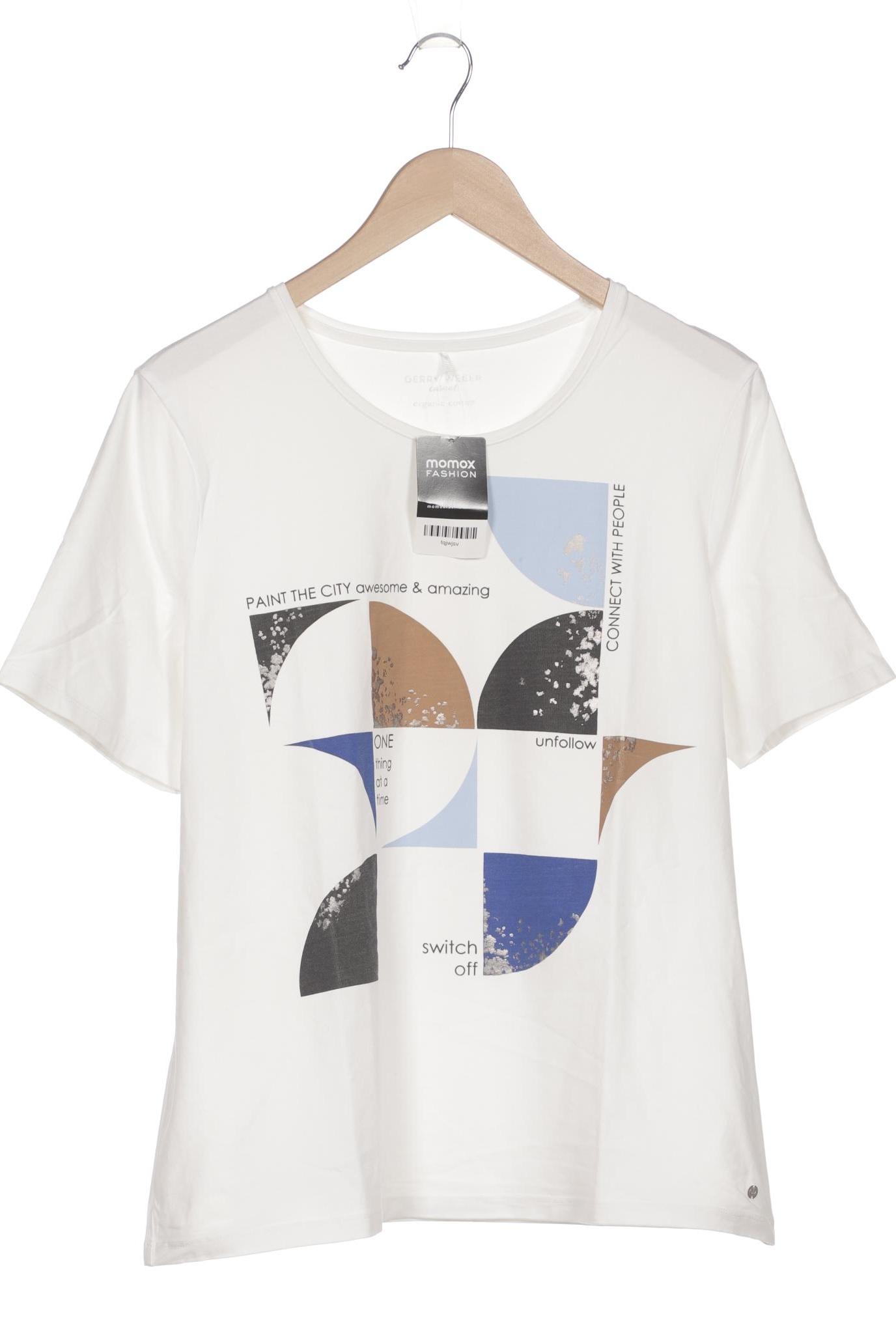 

Gerry Weber Damen T-Shirt, weiß, Gr. 44