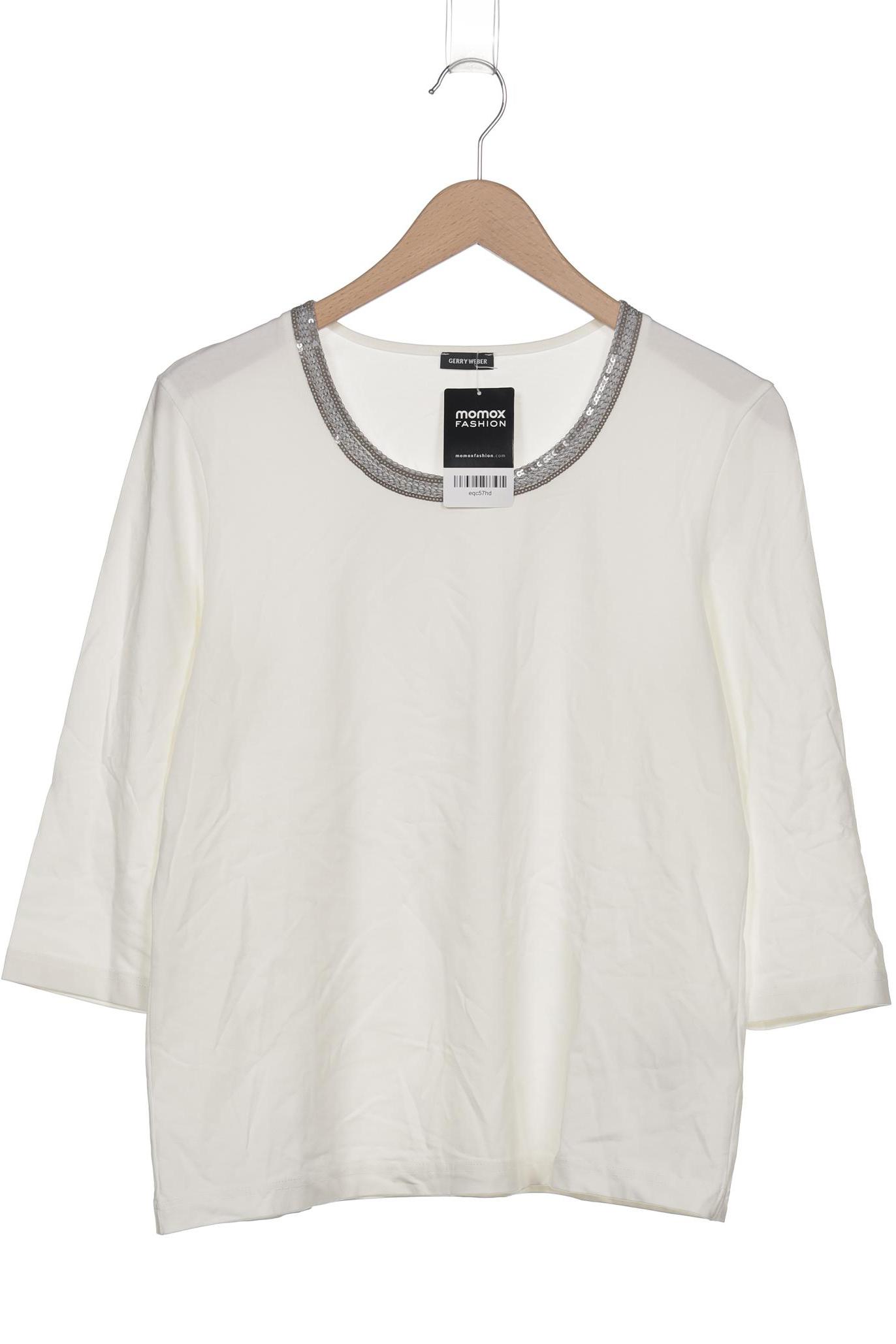 

Gerry Weber Damen Langarmshirt, weiß, Gr. 44