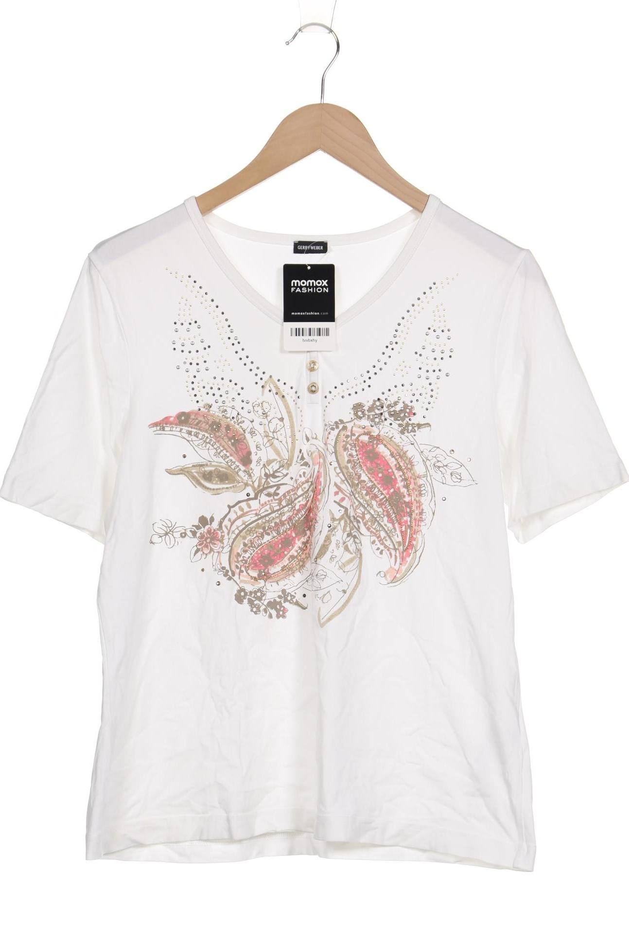 

Gerry Weber Damen T-Shirt, weiß, Gr. 44