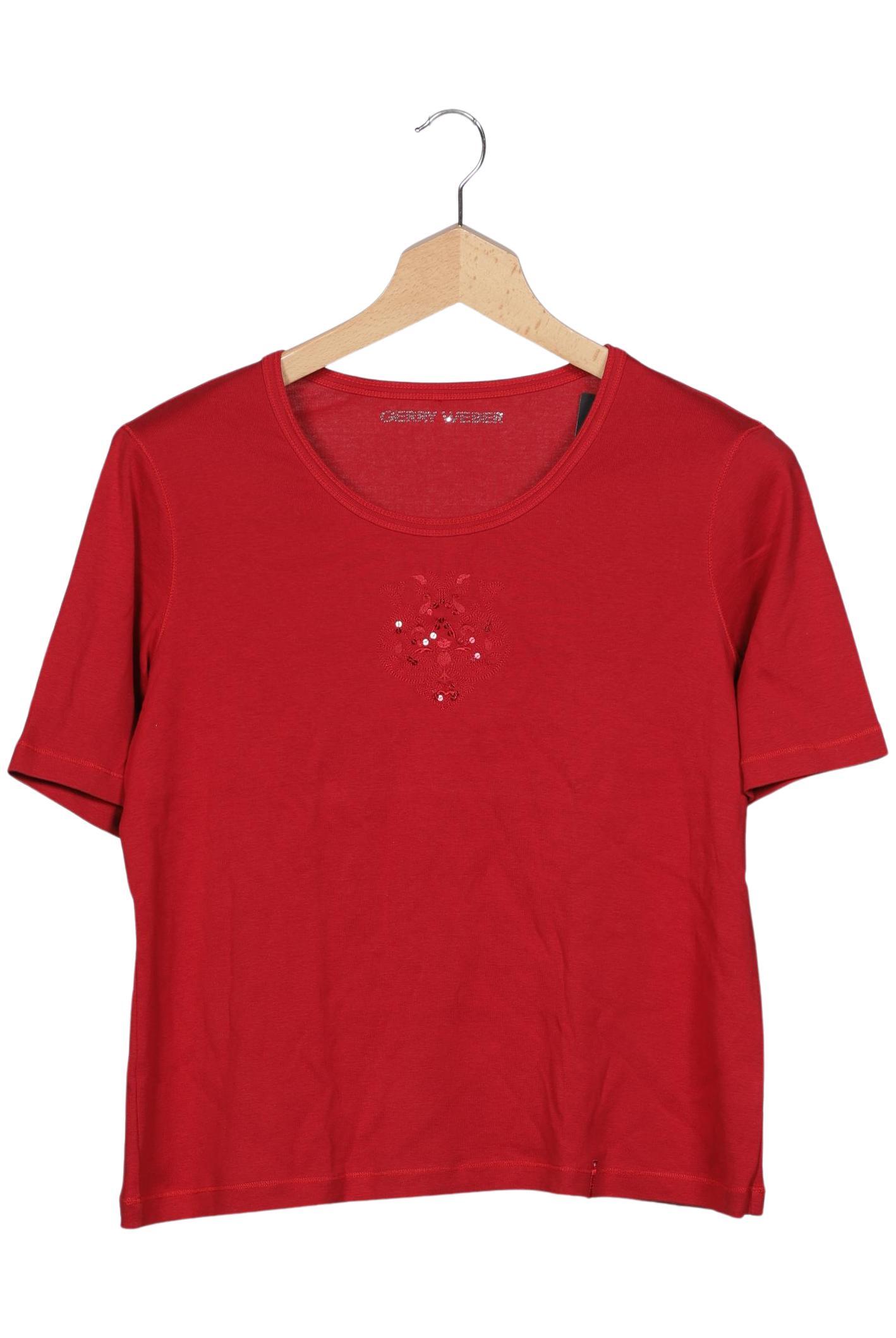 

Gerry Weber Damen T-Shirt, bordeaux, Gr. 48