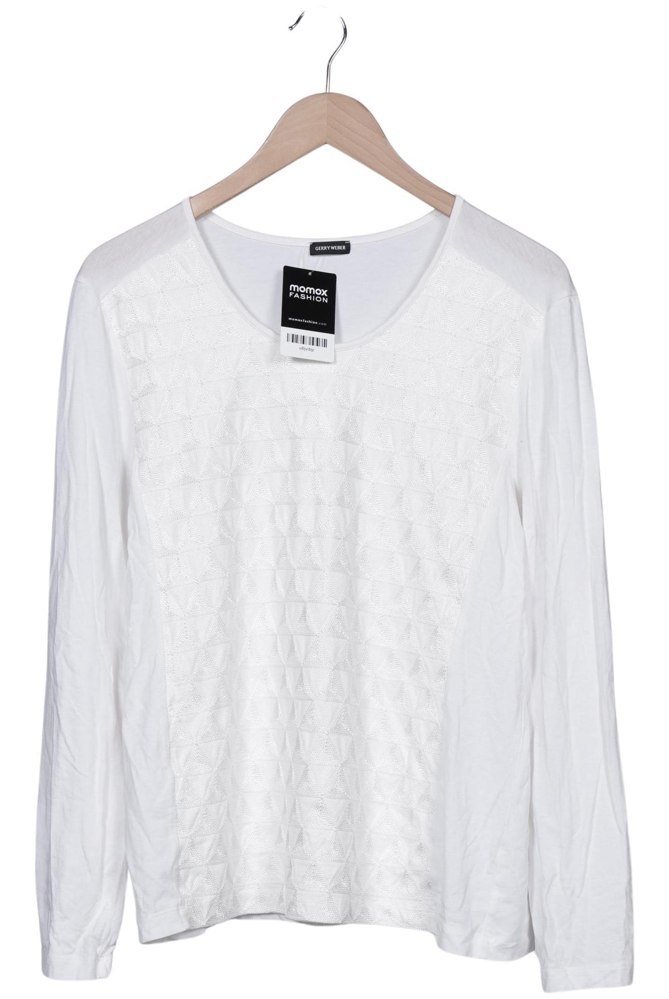 

Gerry Weber Damen Langarmshirt, weiß, Gr. 42