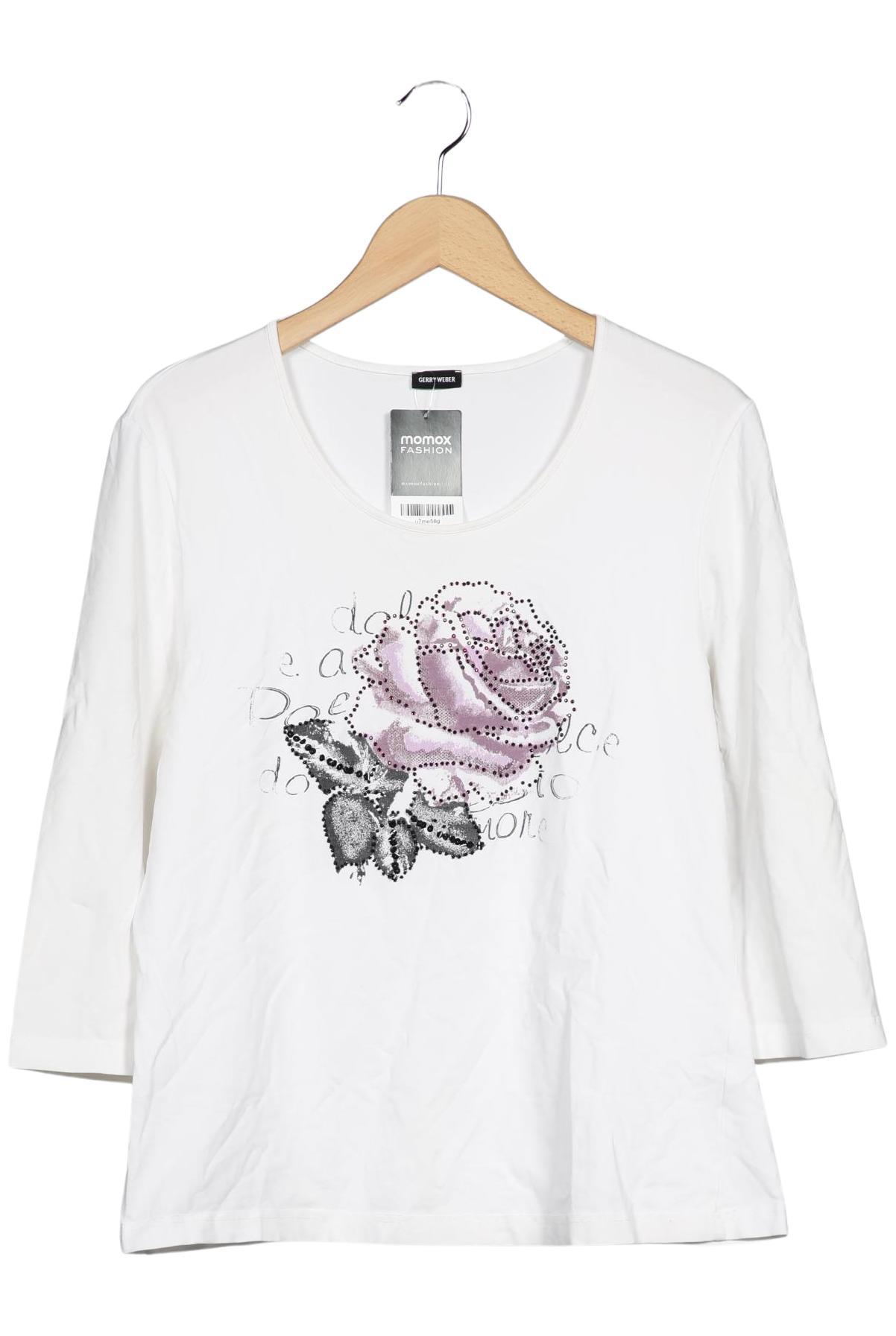 

Gerry Weber Damen Langarmshirt, weiß, Gr. 46