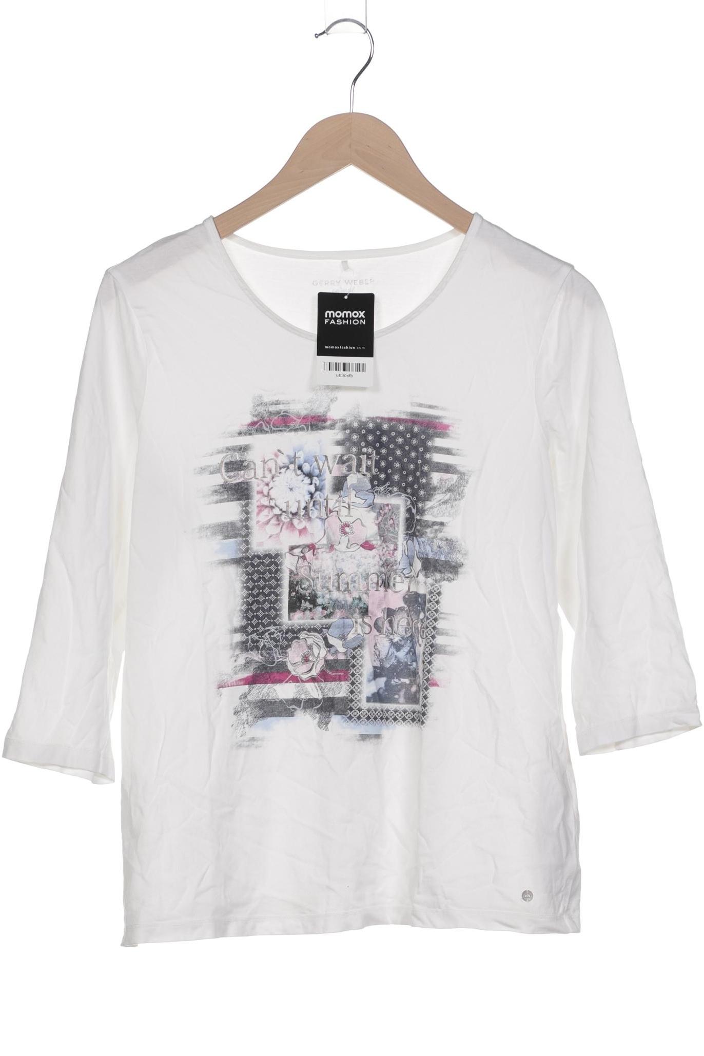 

Gerry Weber Damen Langarmshirt, weiß, Gr. 44