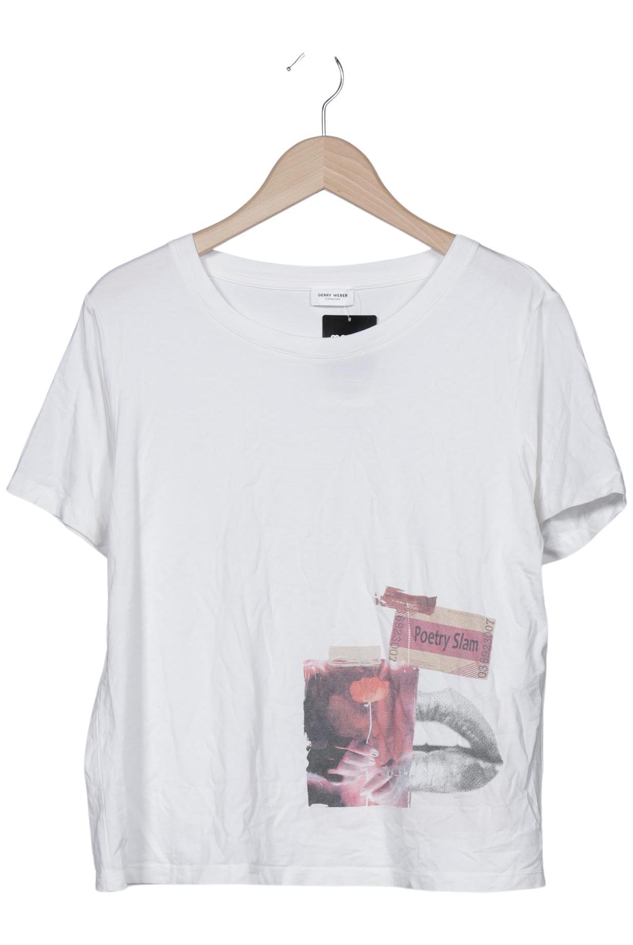 

Gerry Weber Damen T-Shirt, weiß, Gr. 42