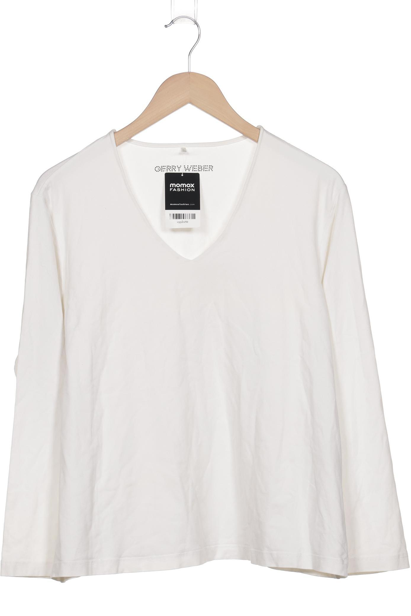 

Gerry Weber Damen Langarmshirt, weiß, Gr. 48