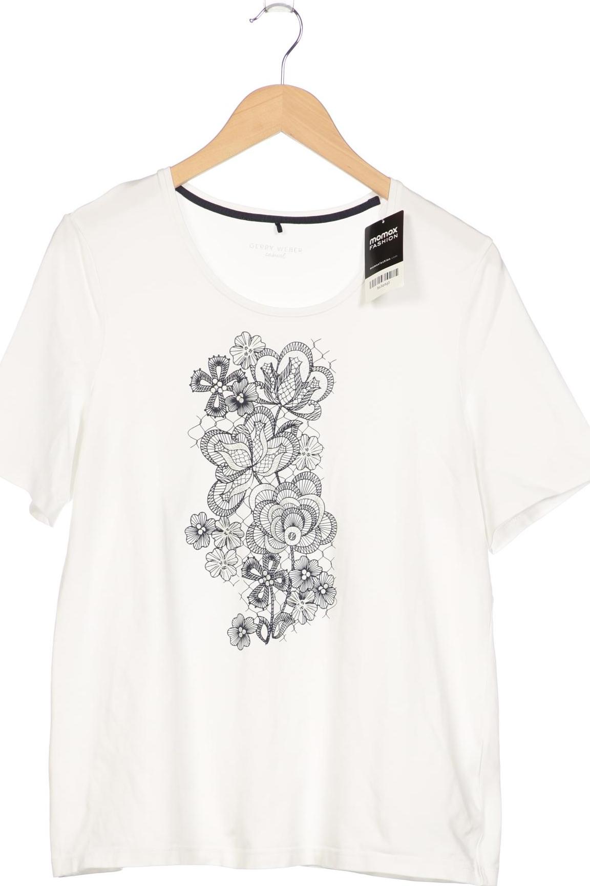 

Gerry Weber Damen T-Shirt, weiß, Gr. 46