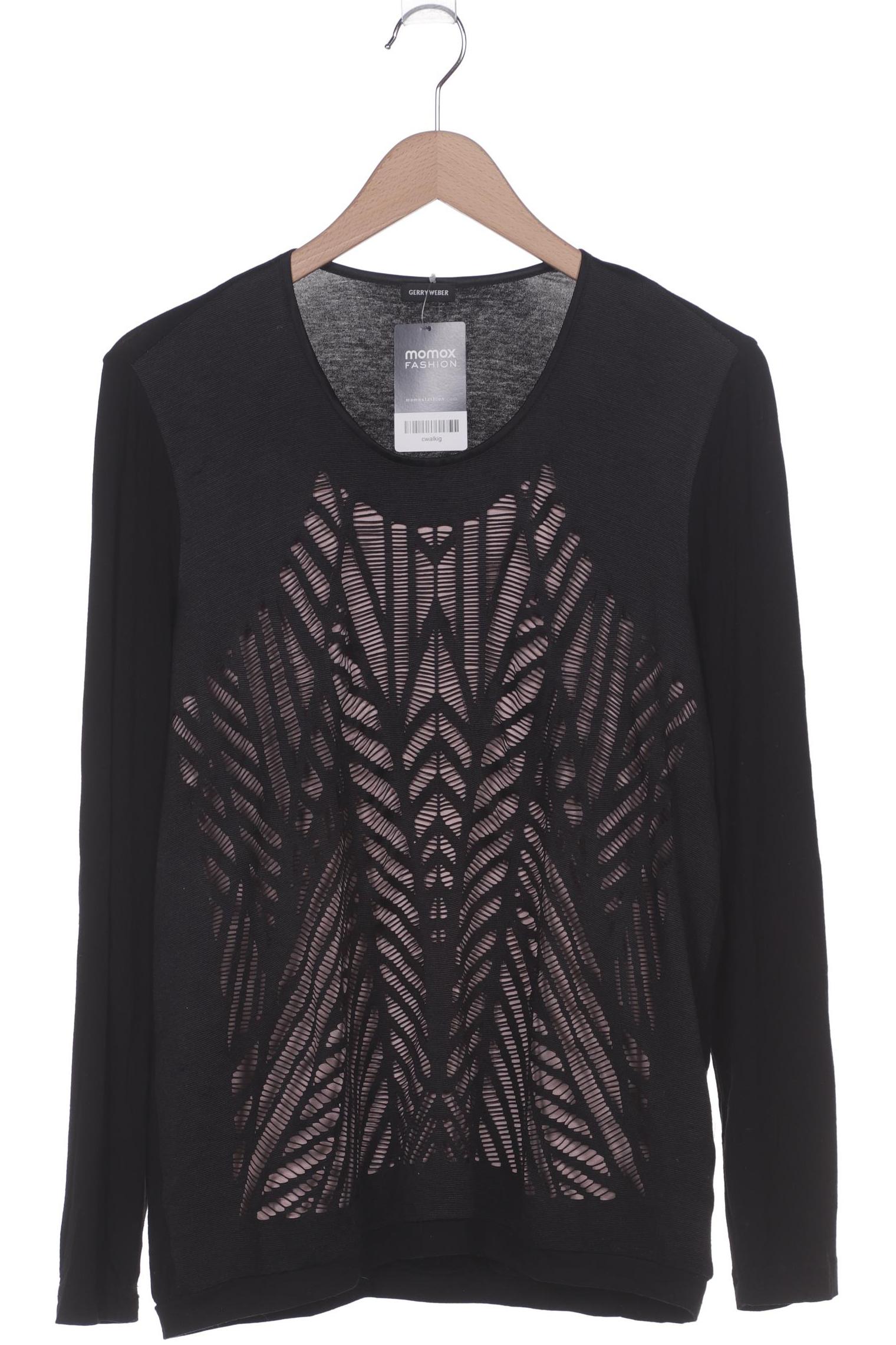 

Gerry Weber Damen Langarmshirt, schwarz, Gr. 42