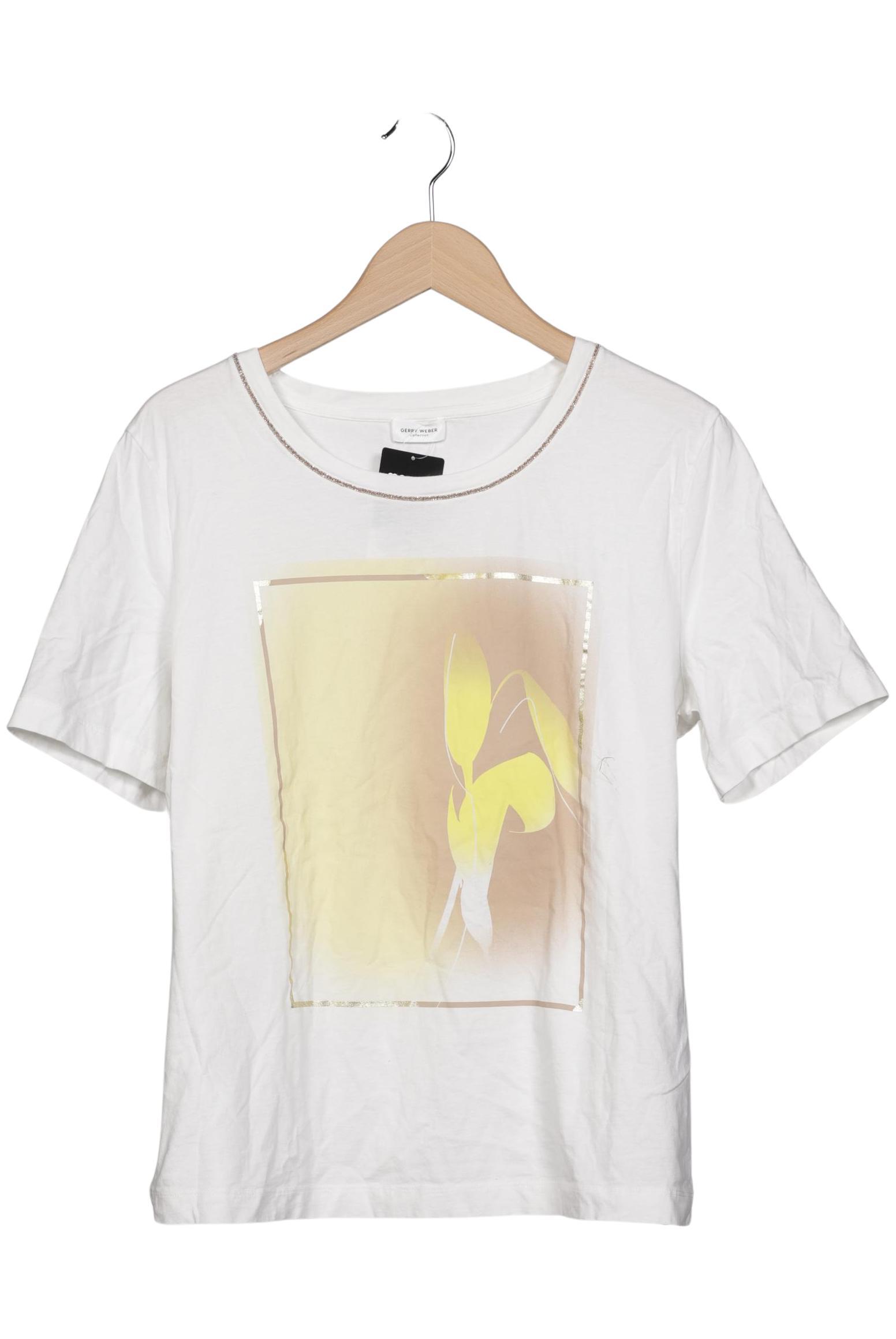 

Gerry Weber Damen T-Shirt, weiß, Gr. 44