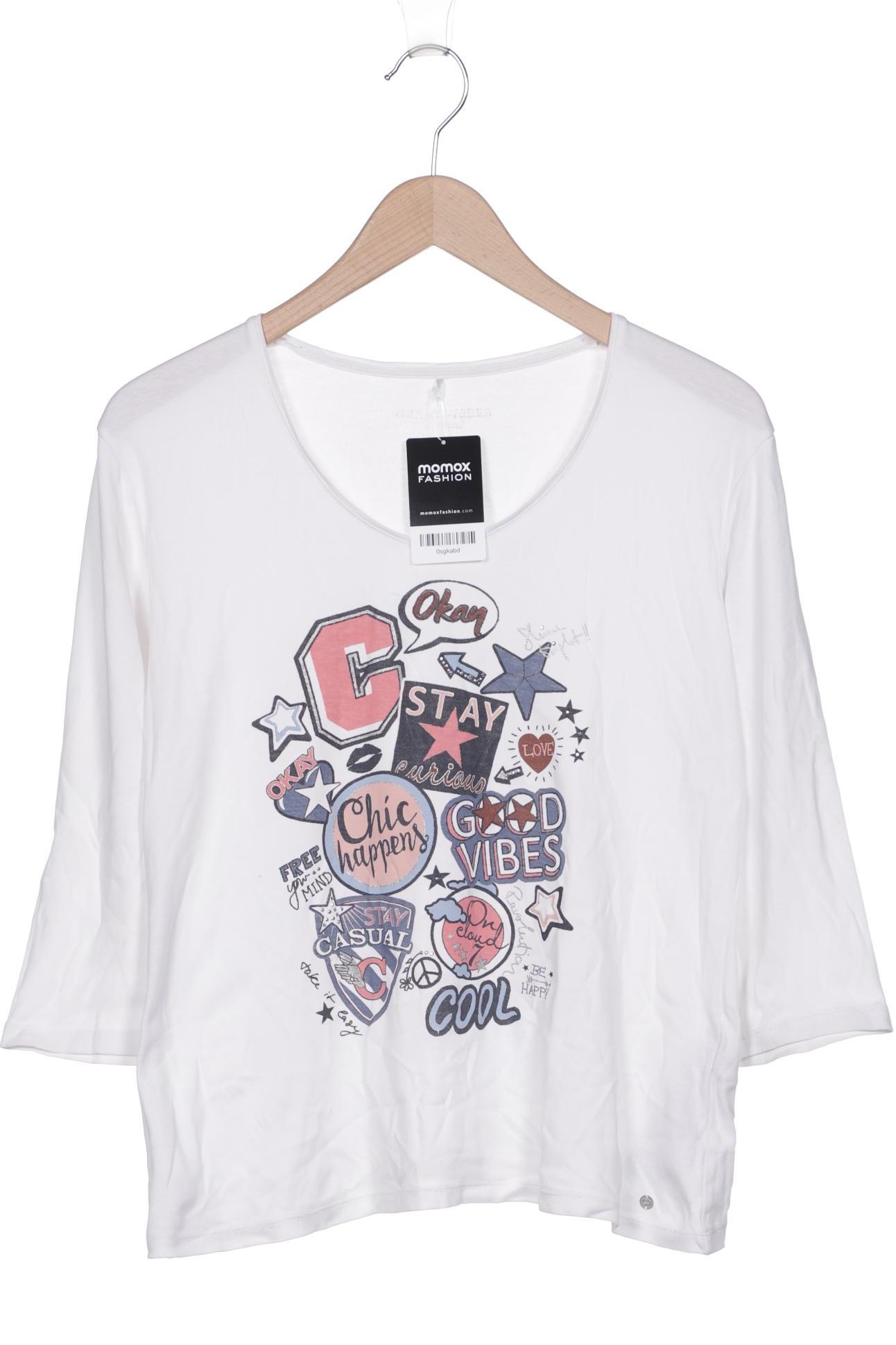 

Gerry Weber Damen Langarmshirt, weiß, Gr. 42
