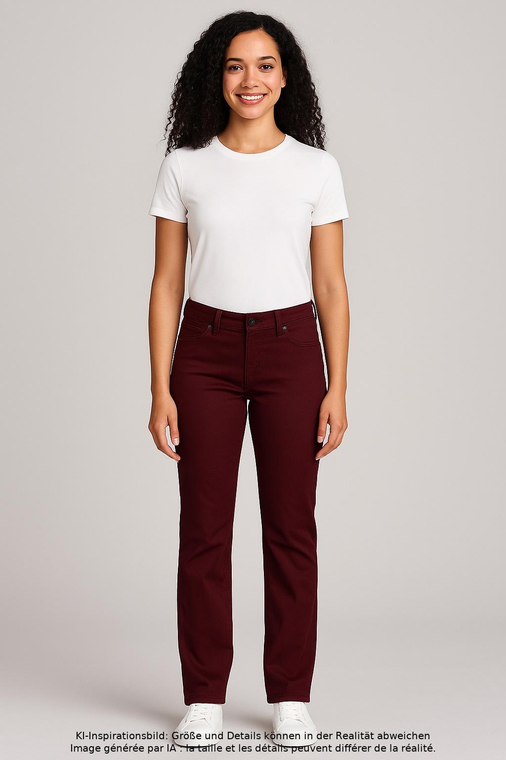 

Gerry Weber Damen Jeans, bordeaux, Gr. 38